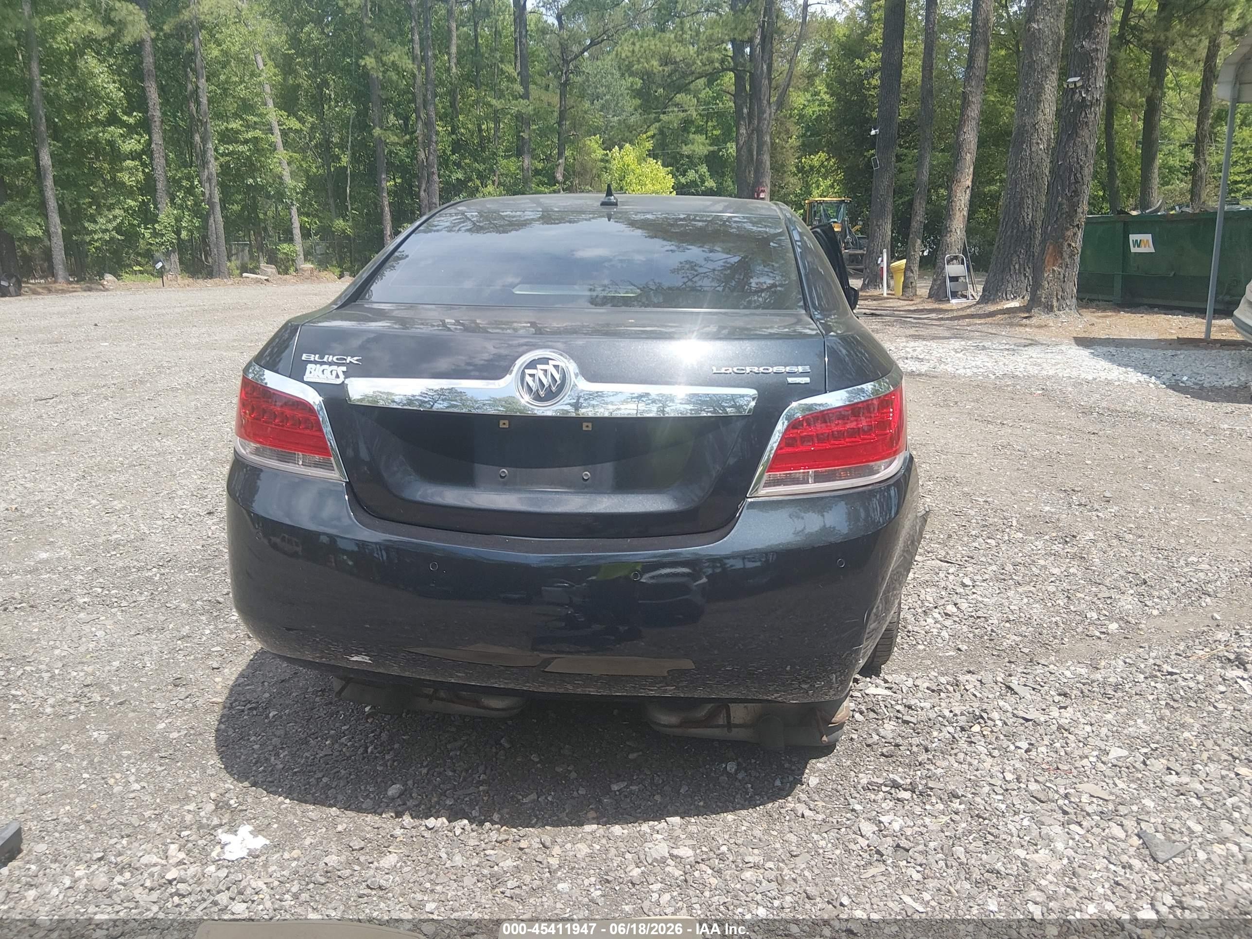 2010 Buick Lacrosse Cxl Black vin: 1G4GC5EG2AF177426