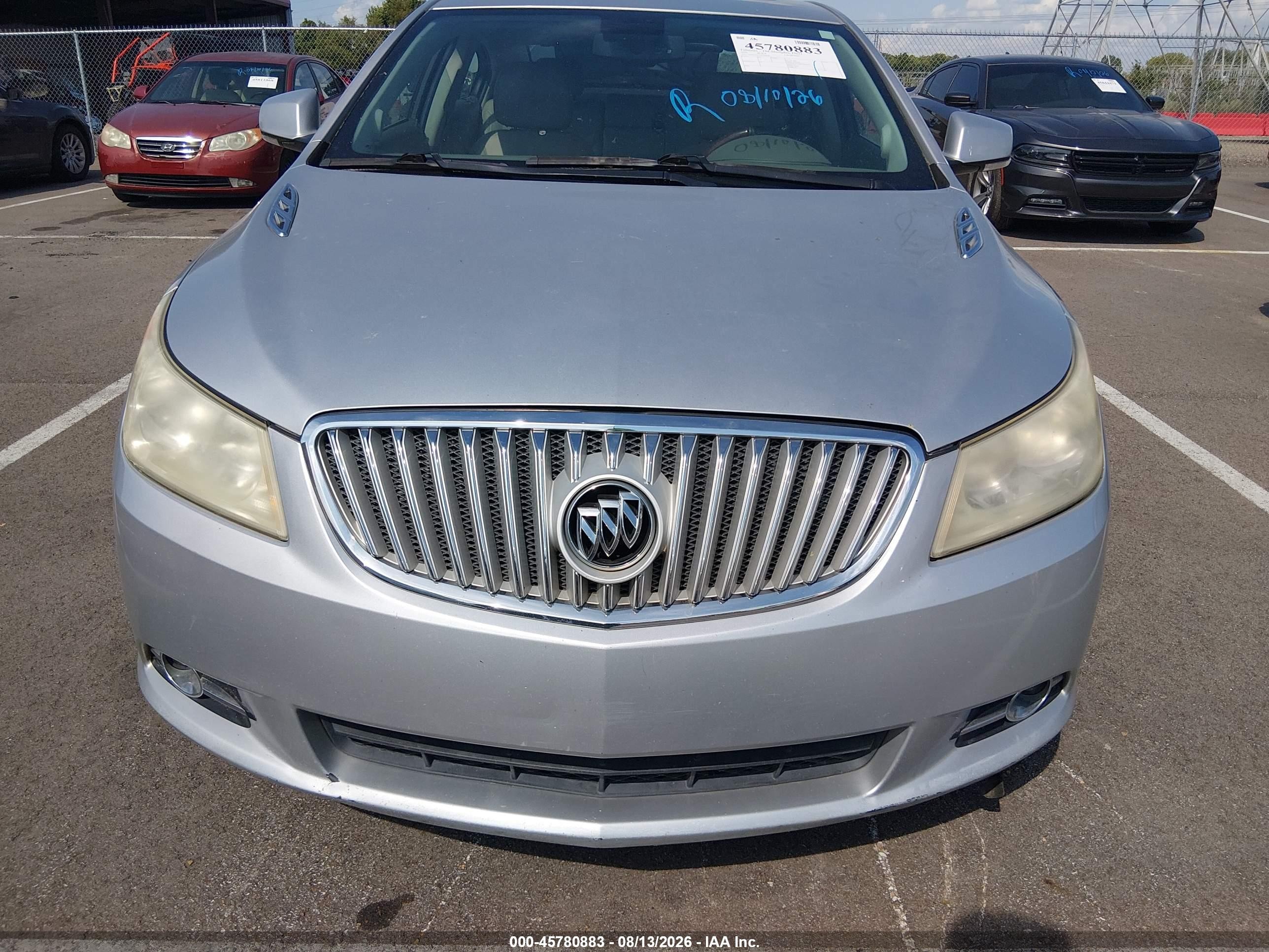 2010 Buick Lacrosse Cxl Silver vin: 1G4GC5EG3AF230070