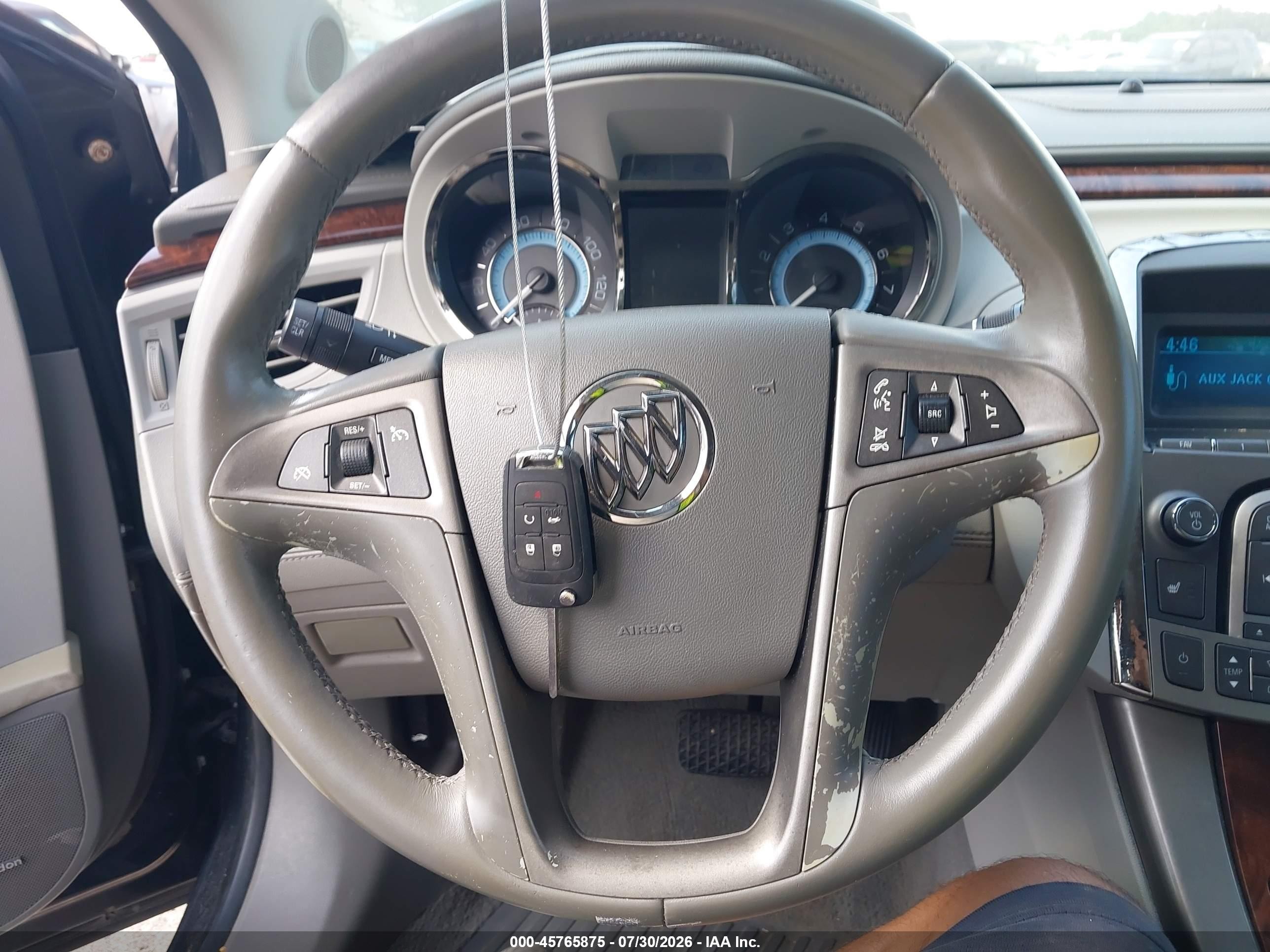 2010 Buick Lacrosse Cxl Black vin: 1G4GC5EG4AF134920