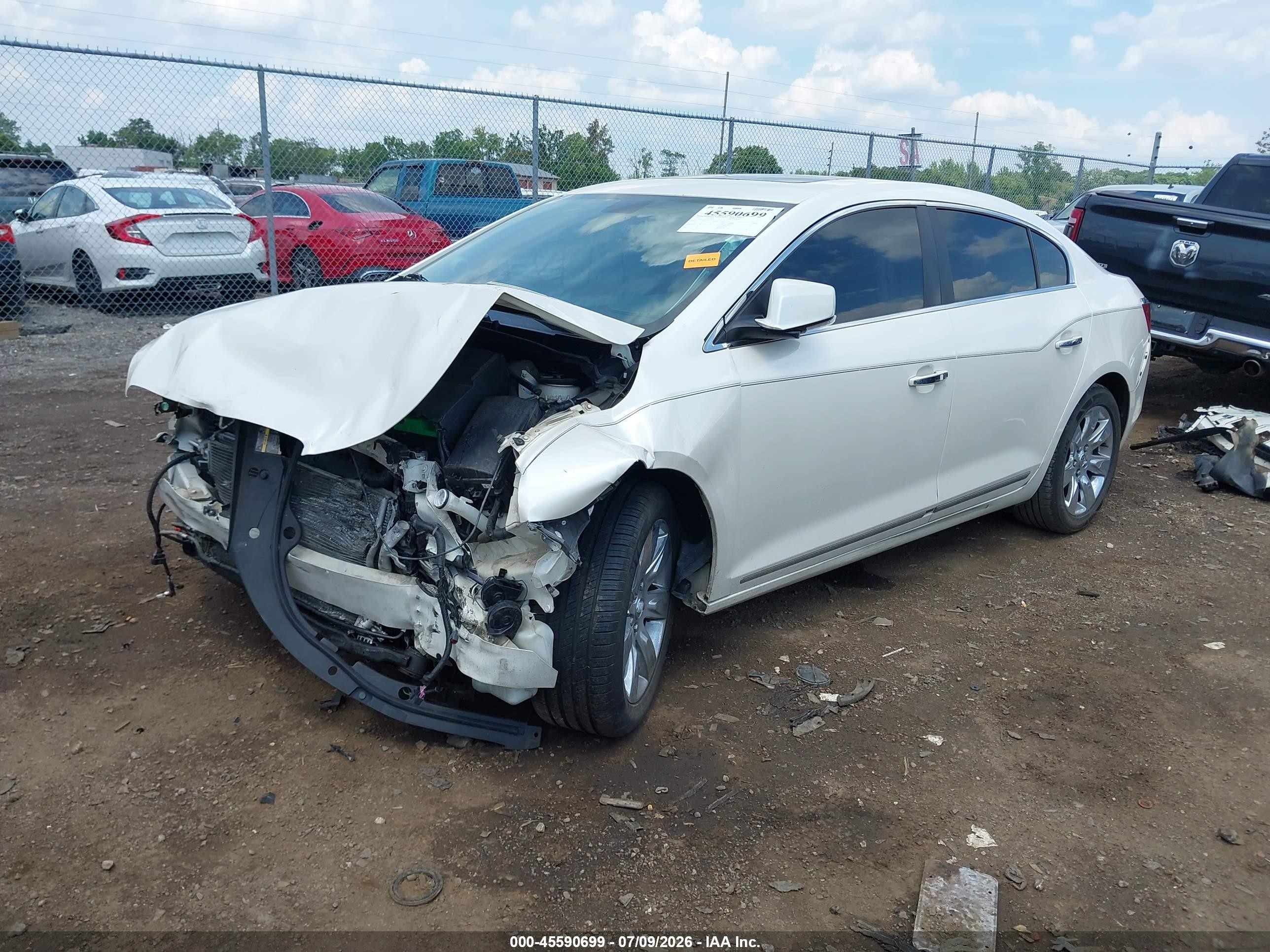 2010 Buick Lacrosse Cxl White vin: 1G4GC5EG4AF176150