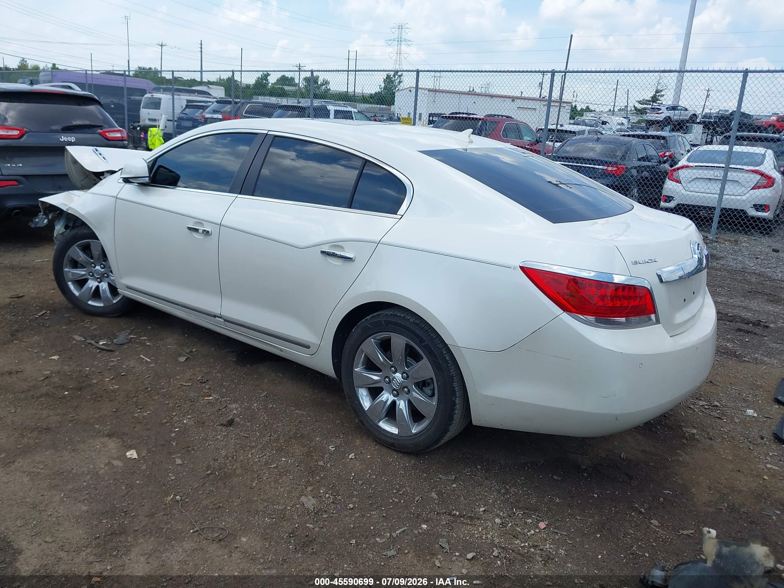 2010 Buick Lacrosse Cxl White vin: 1G4GC5EG4AF176150