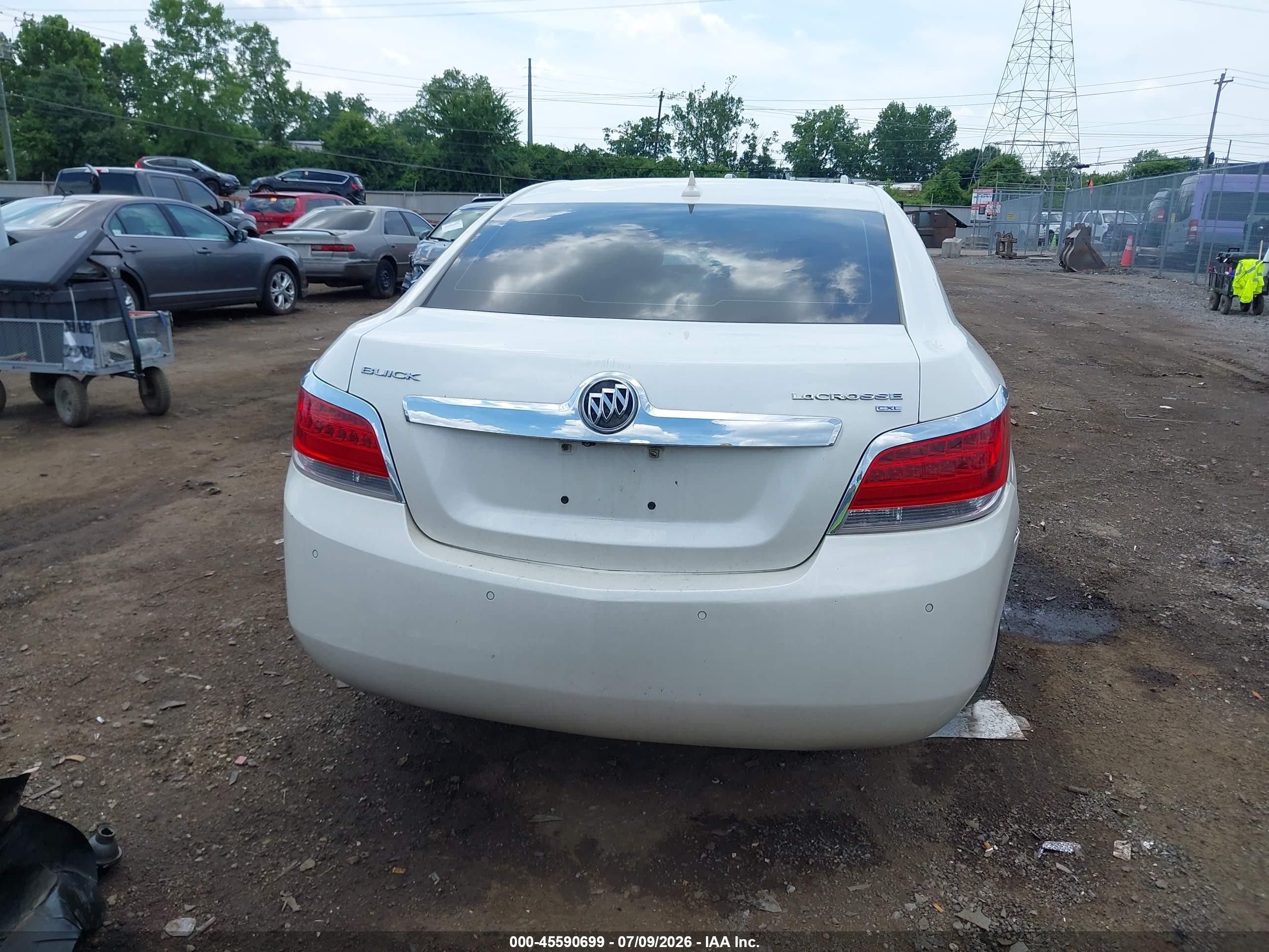 2010 Buick Lacrosse Cxl White vin: 1G4GC5EG4AF176150