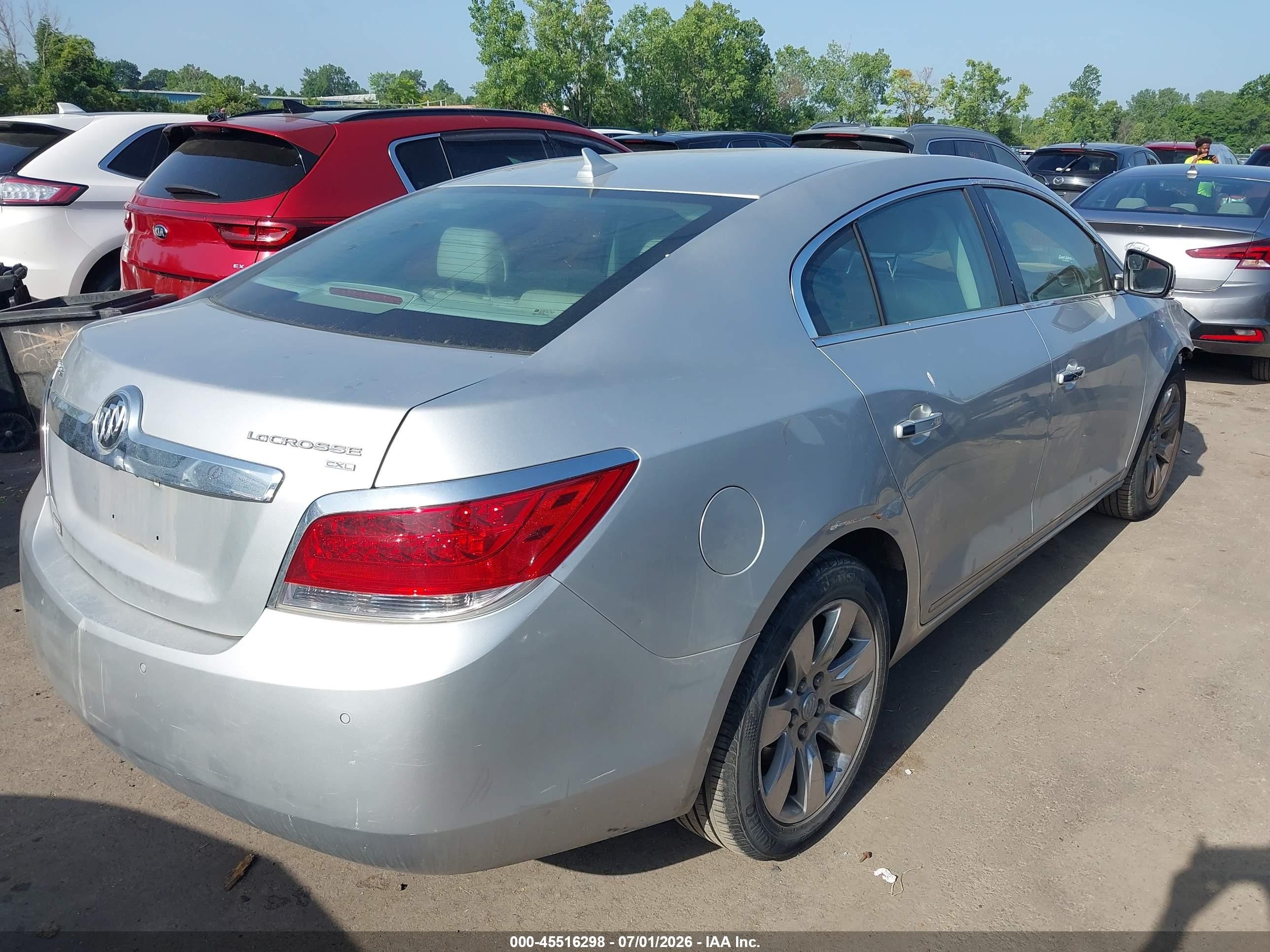 2010 Buick Lacrosse Cxl Silver vin: 1G4GC5EG4AF311398