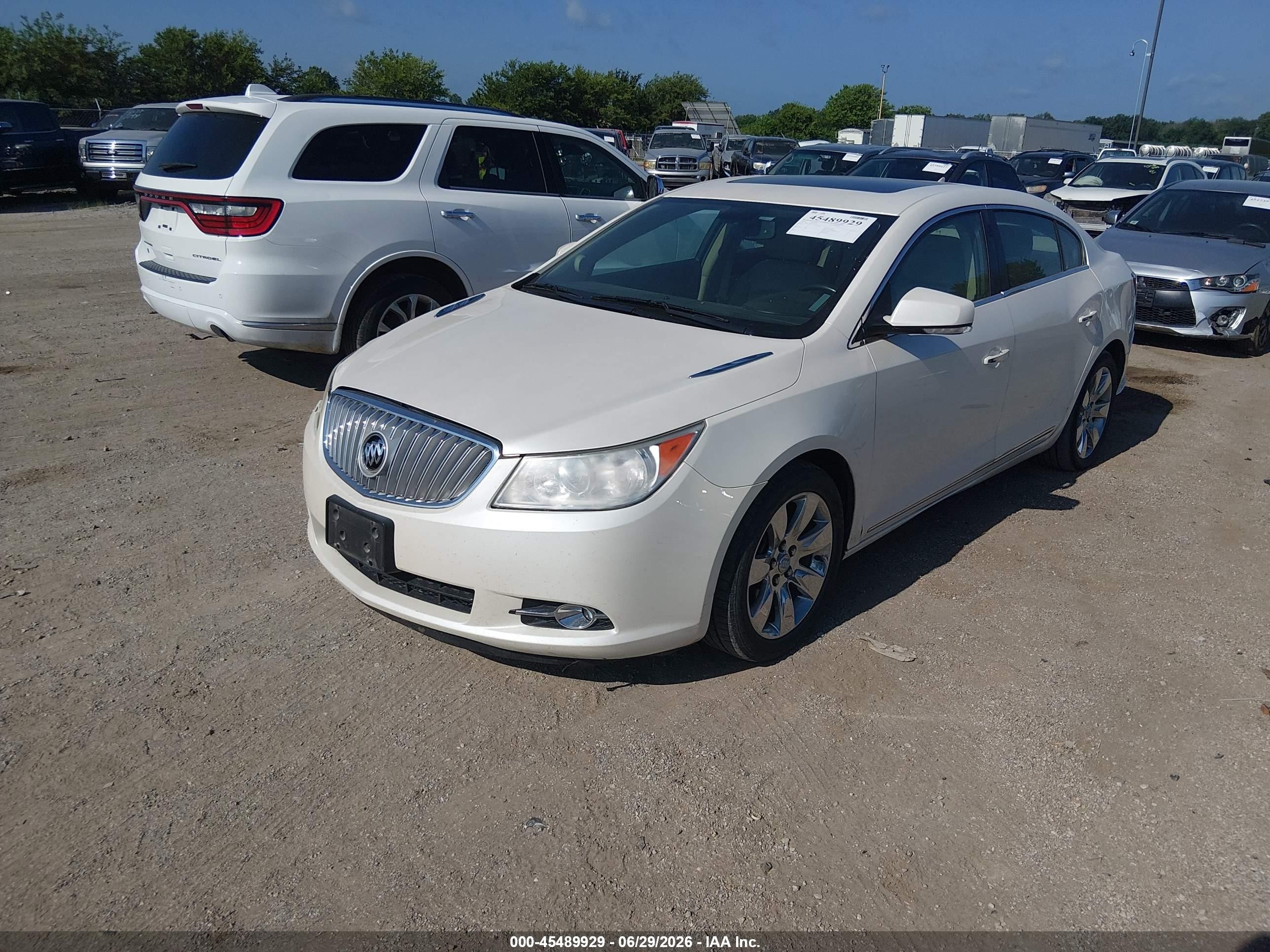 2010 Buick Lacrosse Cxl White vin: 1G4GC5EG5AF145652
