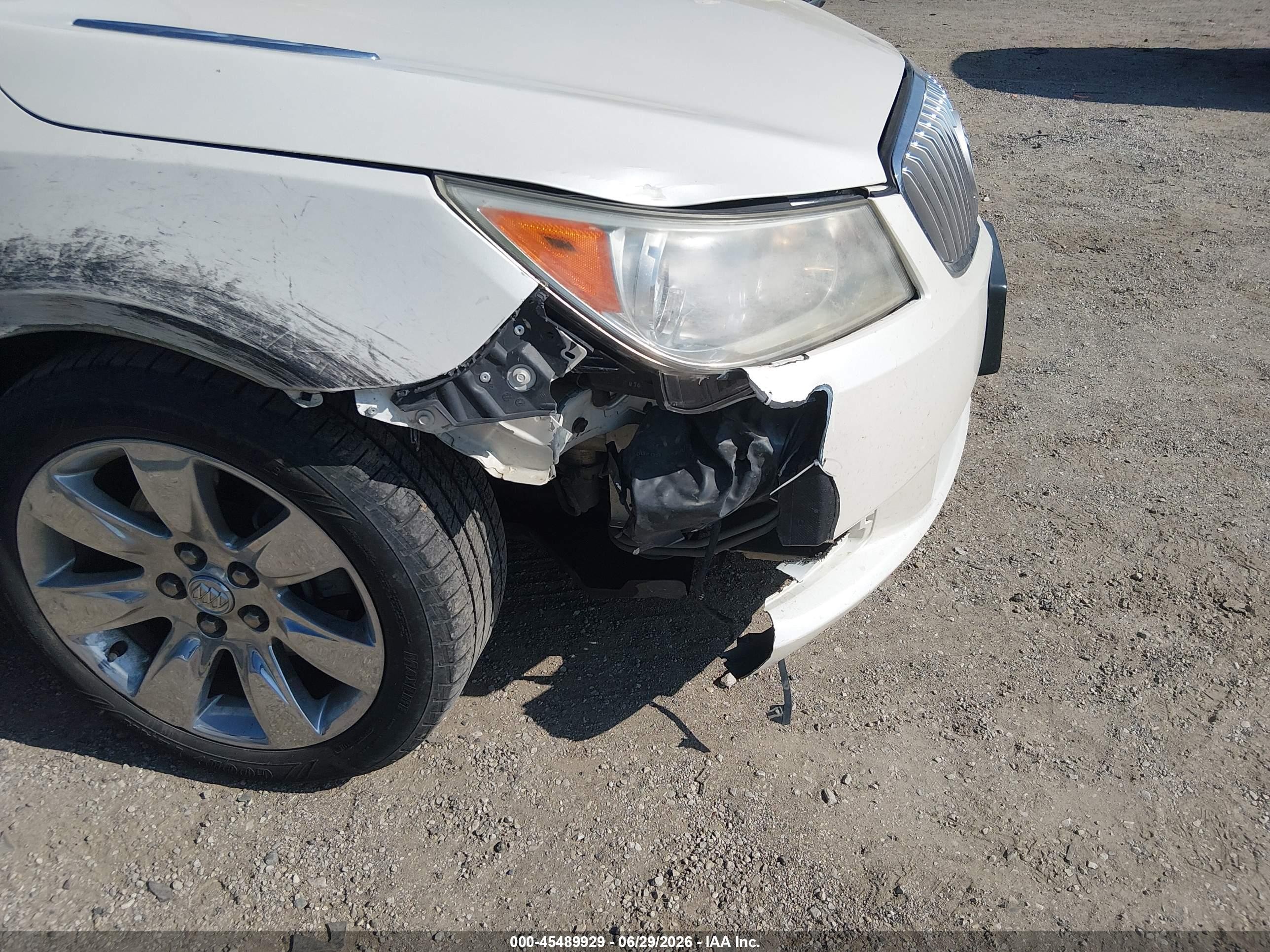 2010 Buick Lacrosse Cxl White vin: 1G4GC5EG5AF145652