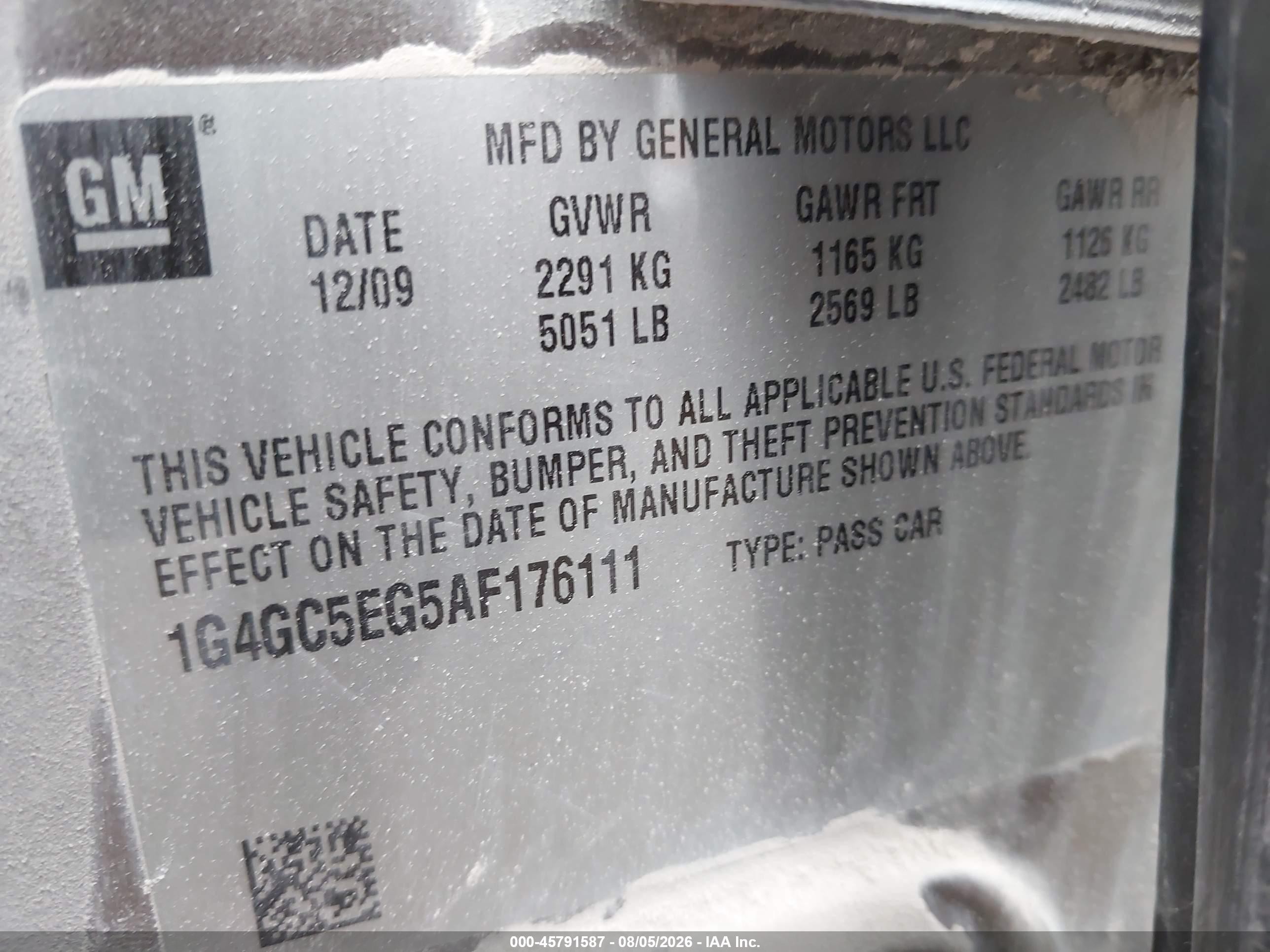 2010 Buick Lacrosse Cxl Brown vin: 1G4GC5EG5AF176111