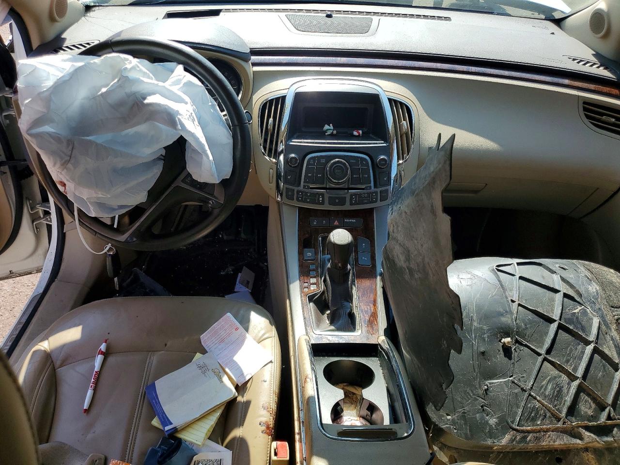 2010 Buick Lacrosse Cxl White vin: 1G4GC5EG5AF189392