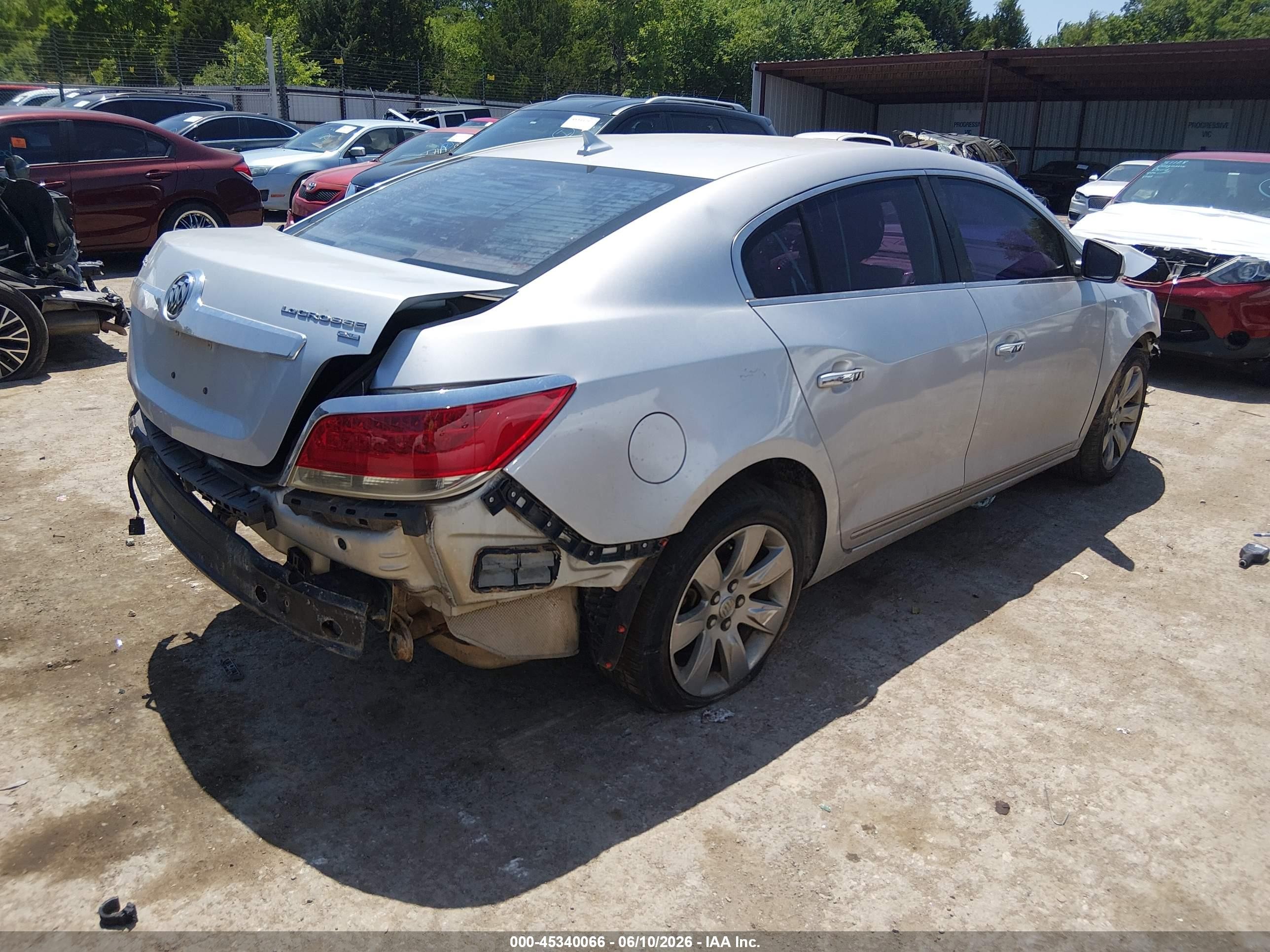 2010 Buick Lacrosse Cxl Silver vin: 1G4GC5EG5AF202061