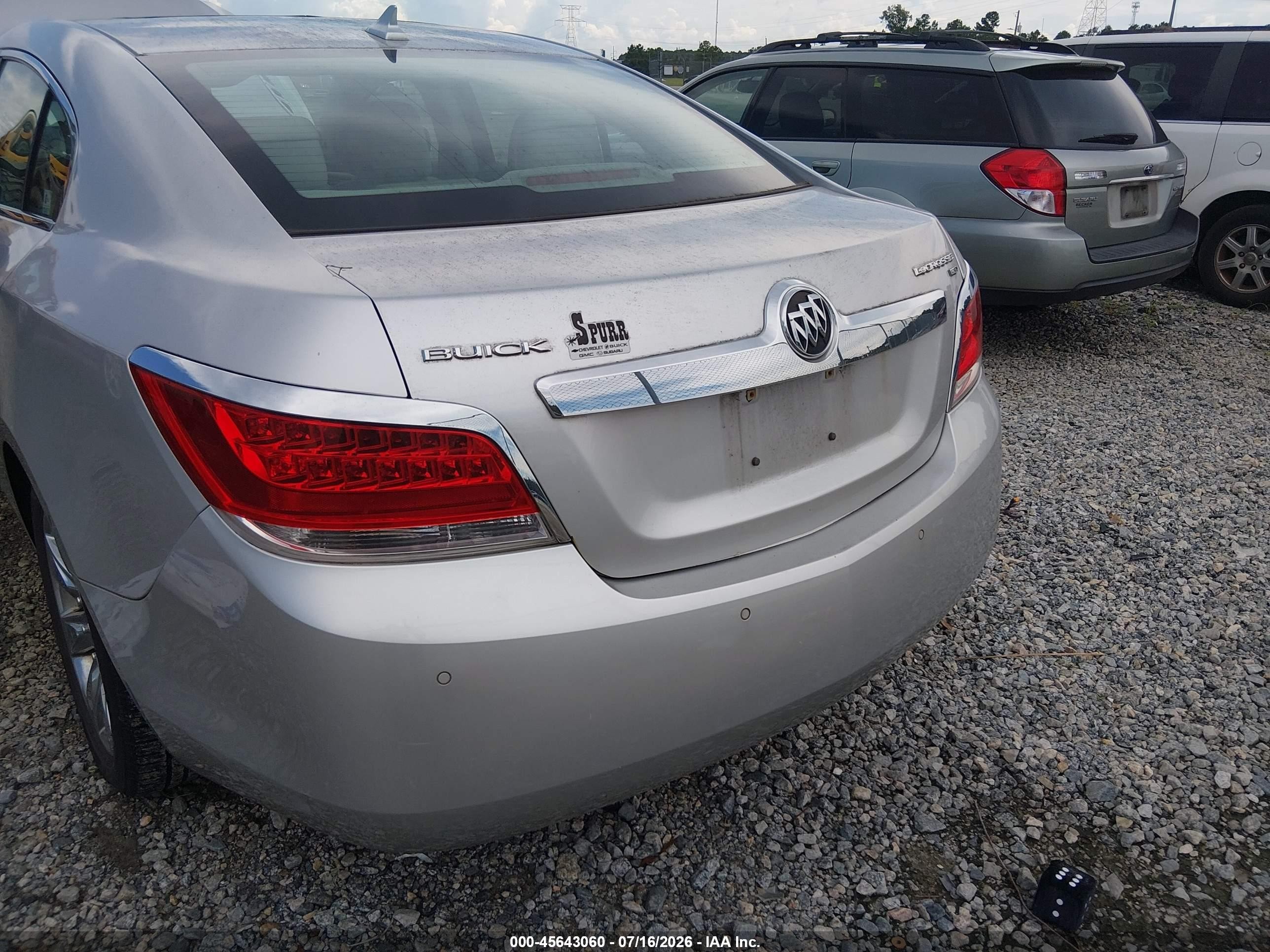 2010 Buick Lacrosse Cxl Gray vin: 1G4GC5EG5AF221743