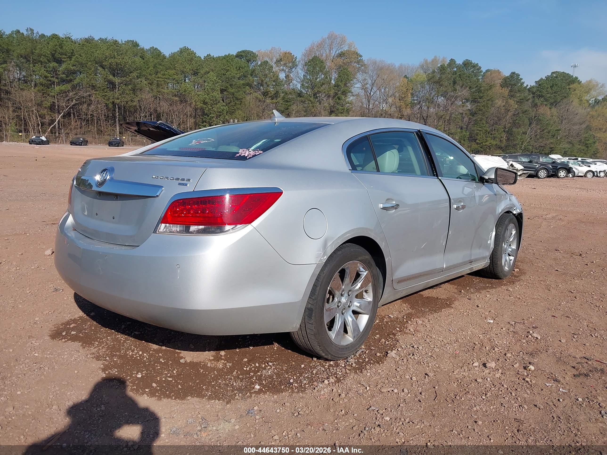 2010 Buick Lacrosse Cxl Silver vin: 1G4GC5EG6AF137754