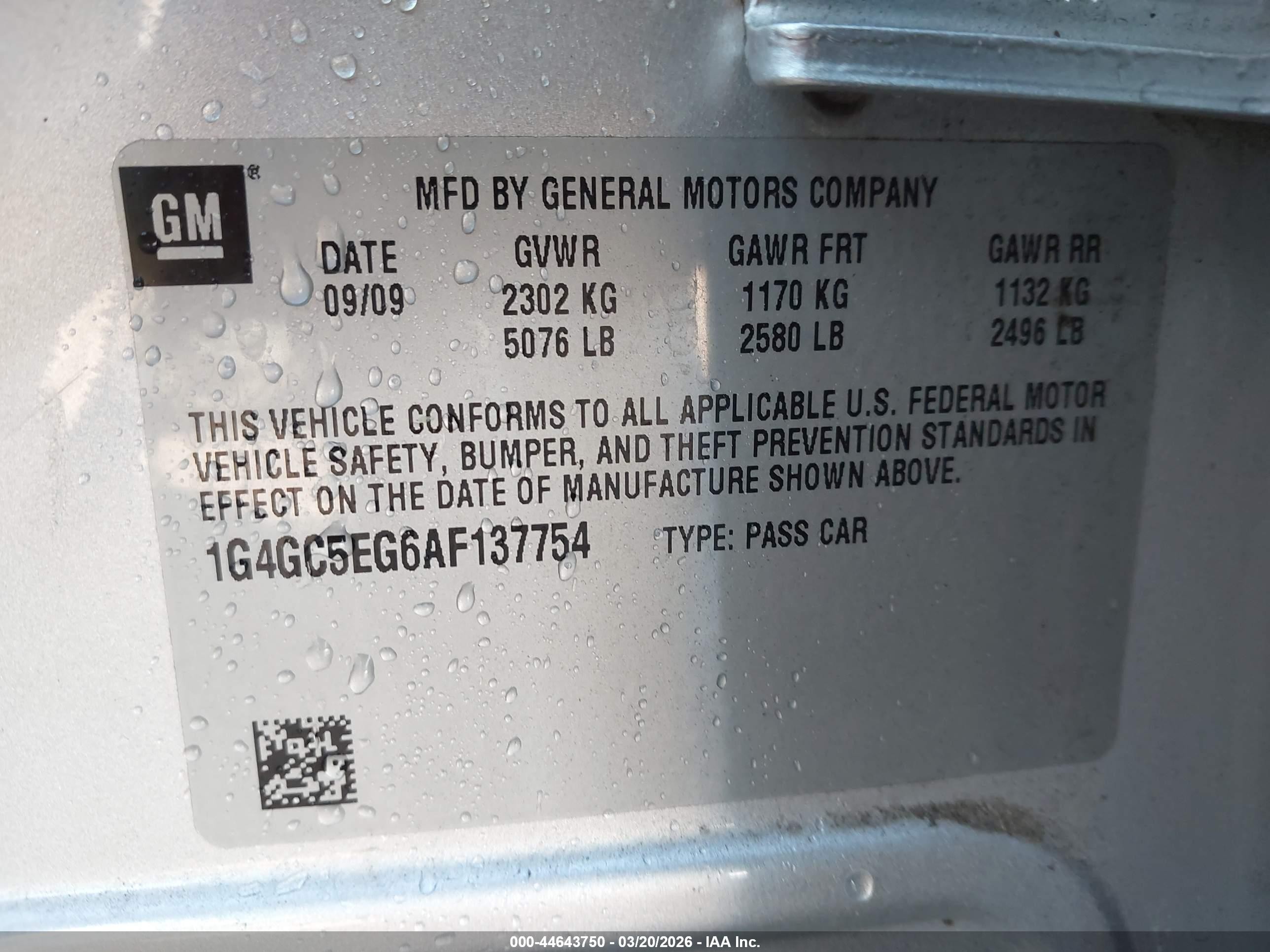 2010 Buick Lacrosse Cxl Silver vin: 1G4GC5EG6AF137754