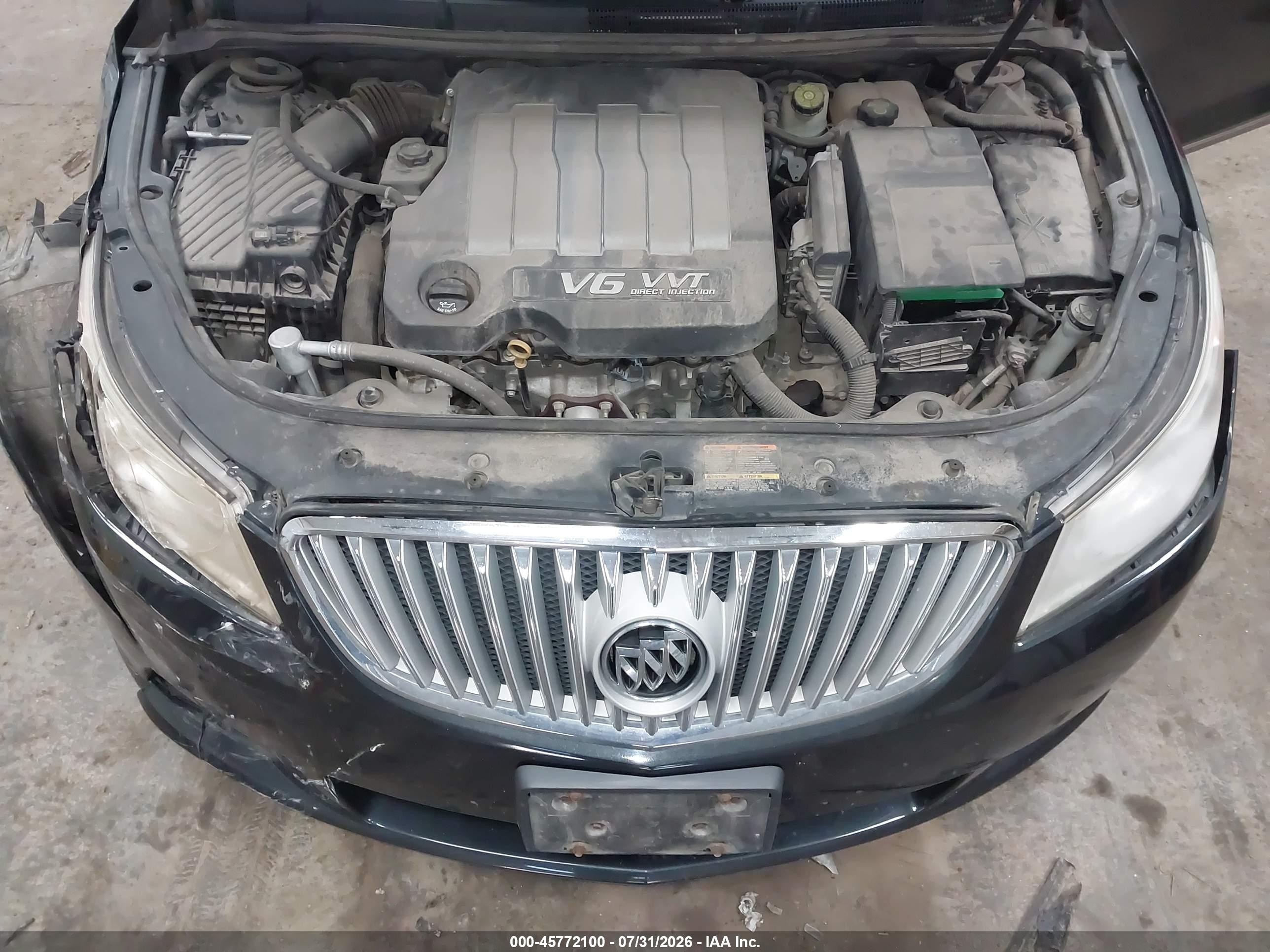 2010 Buick Lacrosse Cxl Gray vin: 1G4GC5EG7AF139626