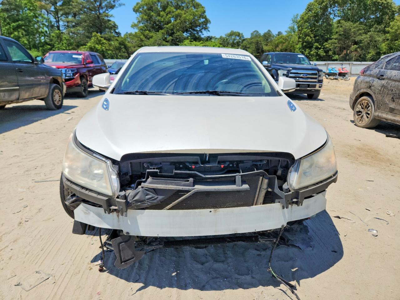2010 Buick Lacrosse Cxl White vin: 1G4GC5EG7AF282740