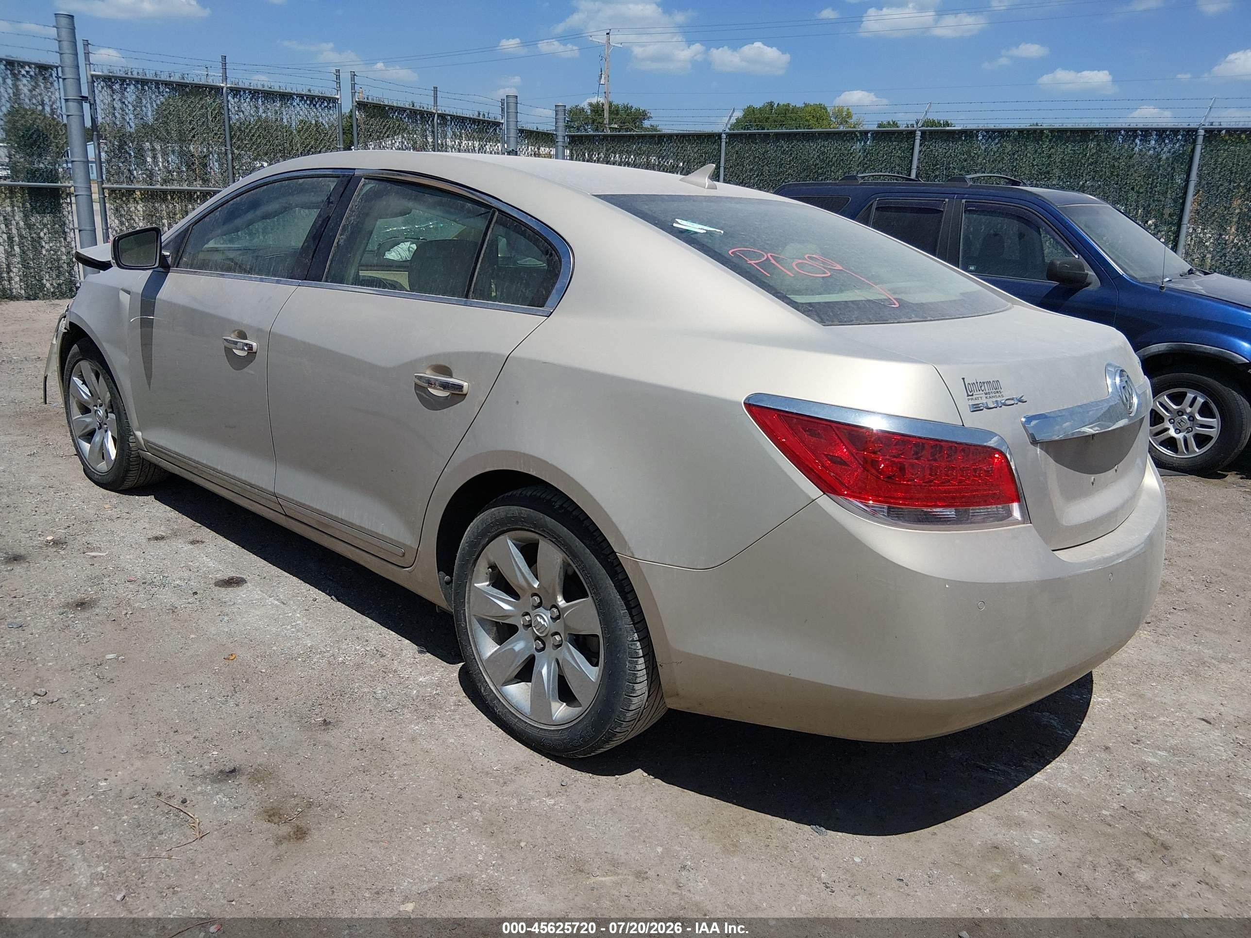2010 Buick Lacrosse Cxl Champagne vin: 1G4GC5EG8AF173798