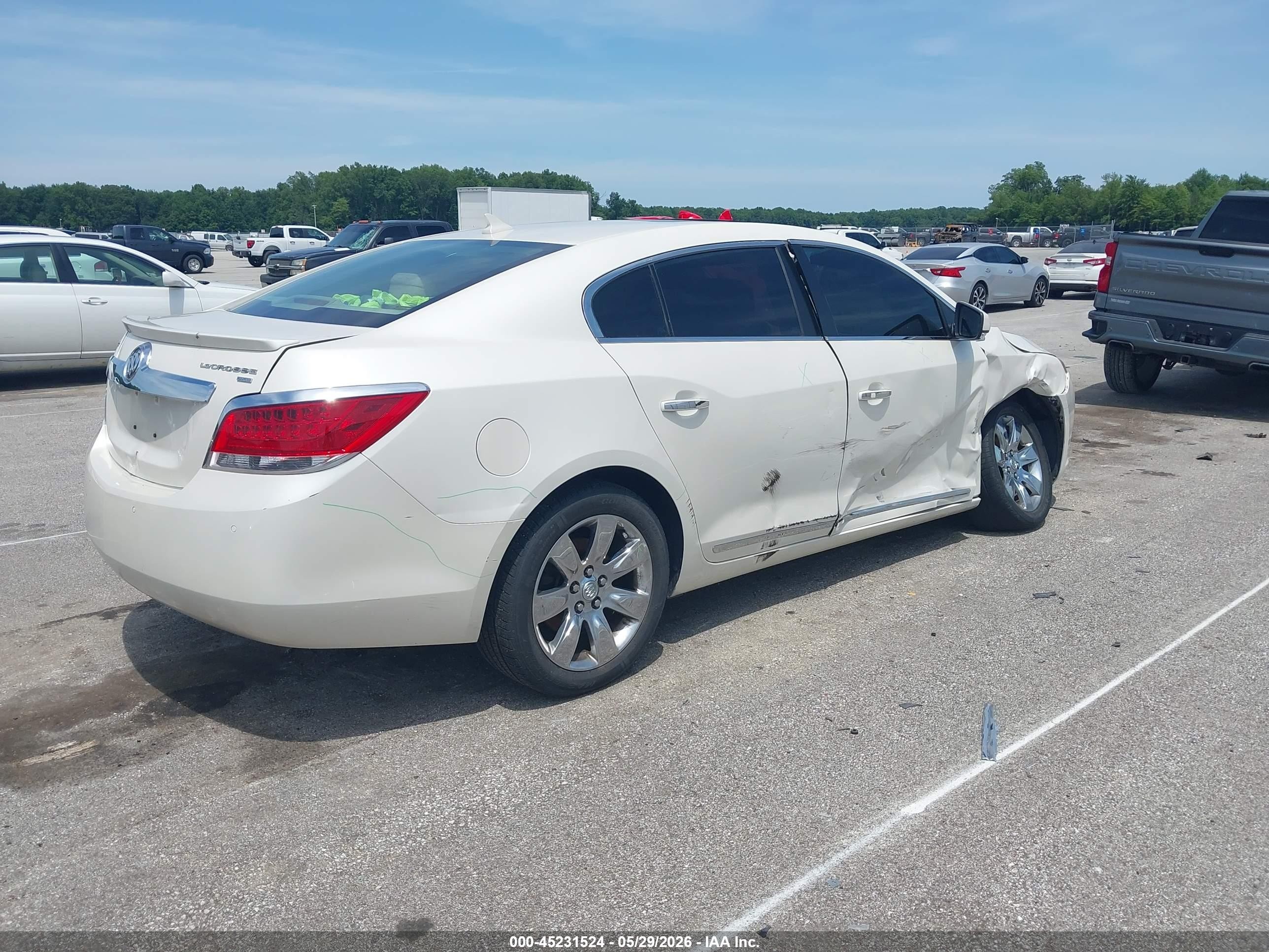 2010 Buick Lacrosse Cxl White vin: 1G4GC5EG8AF276722