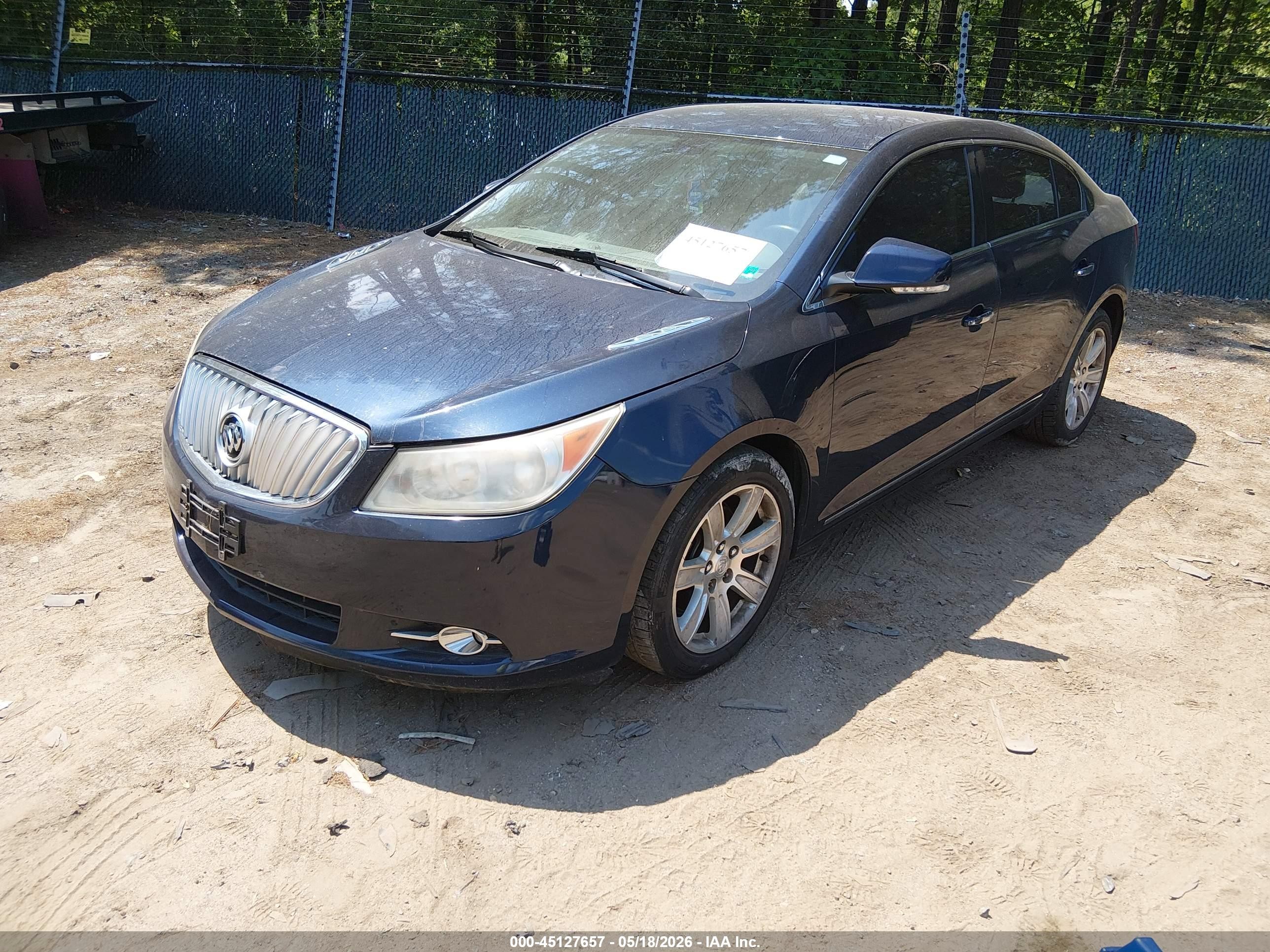 2010 Buick Lacrosse Cxl Blue vin: 1G4GC5EG9AF277247