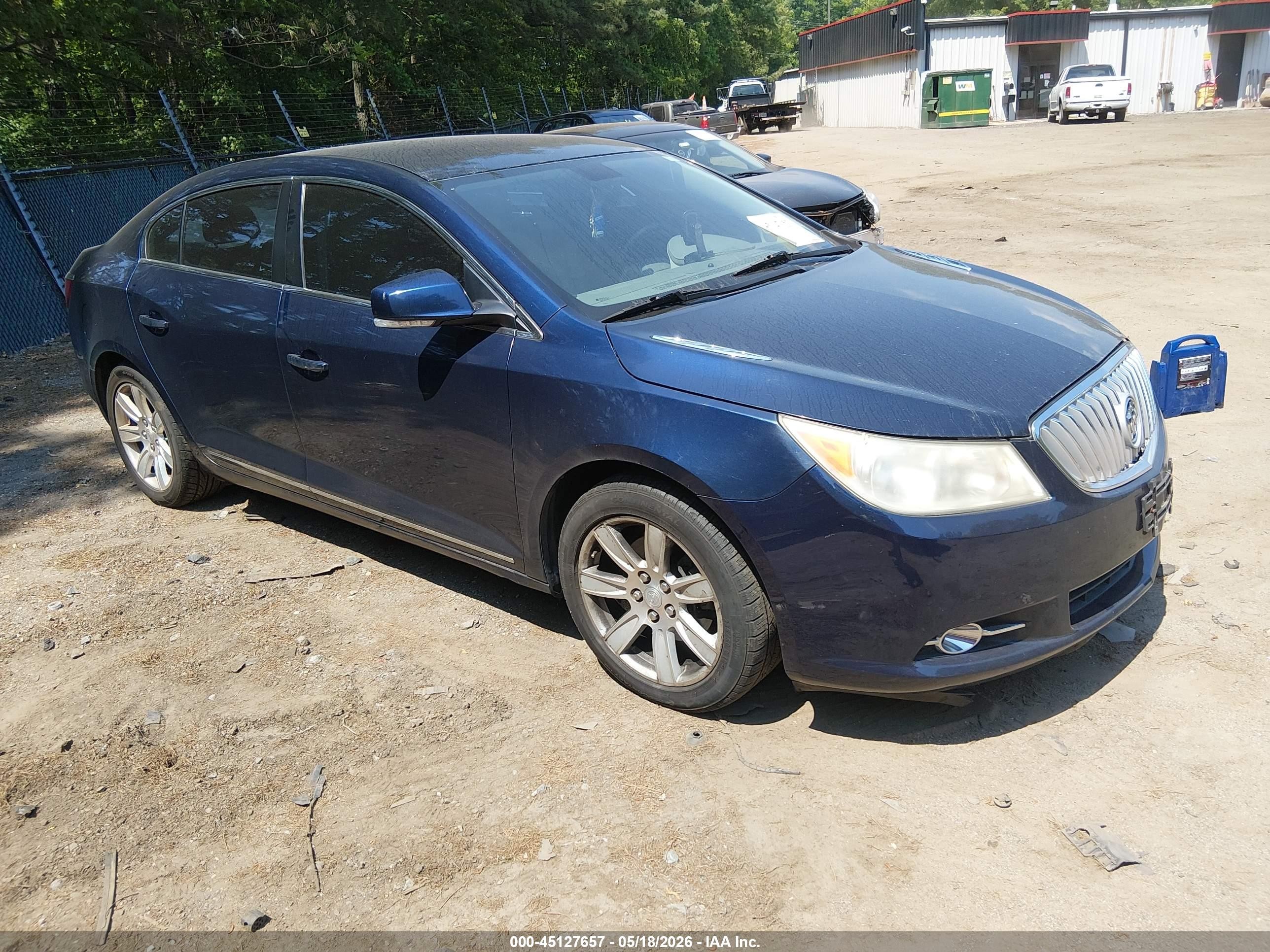 2010 Buick Lacrosse Cxl Blue vin: 1G4GC5EG9AF277247