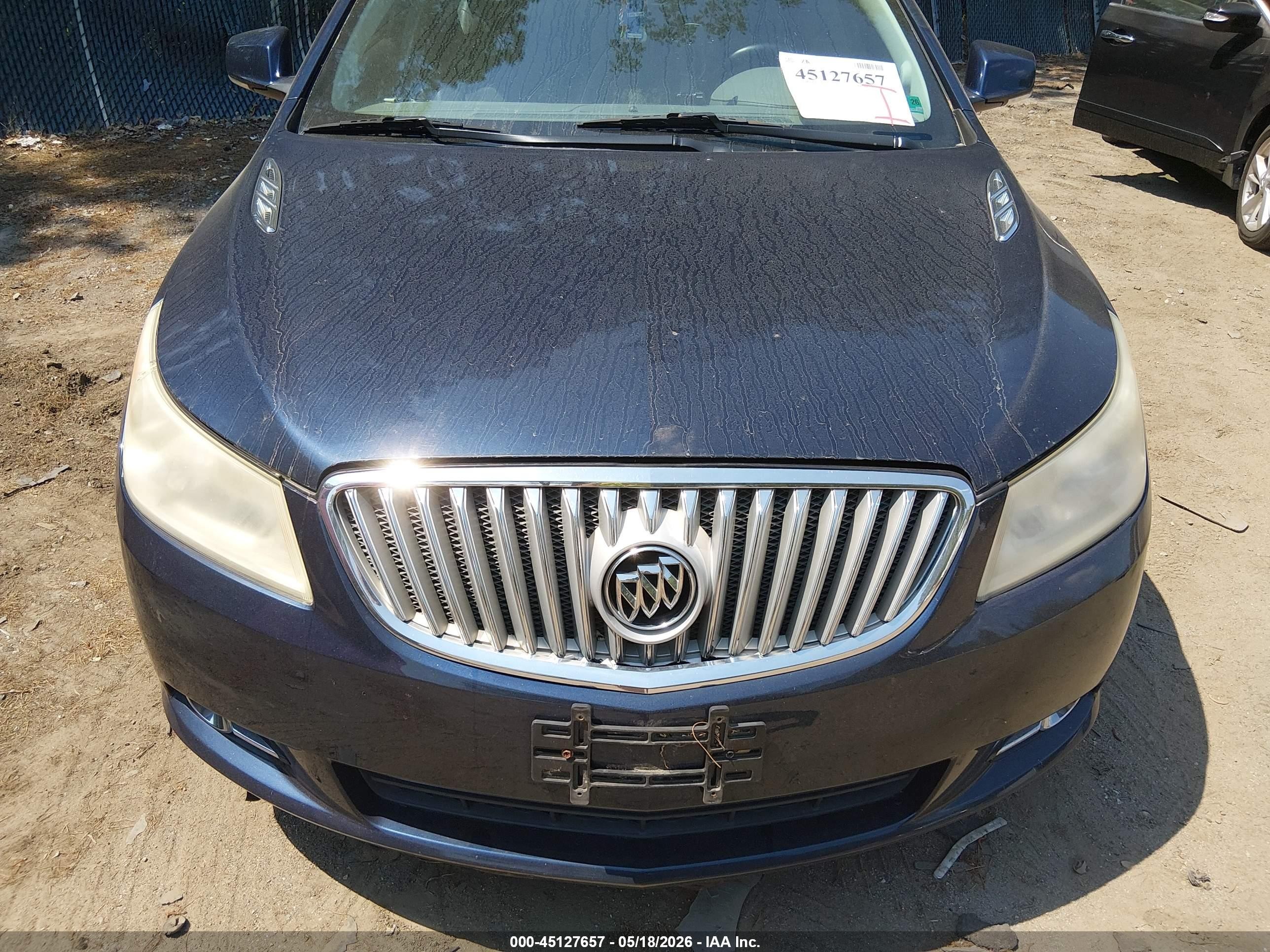 2010 Buick Lacrosse Cxl Blue vin: 1G4GC5EG9AF277247