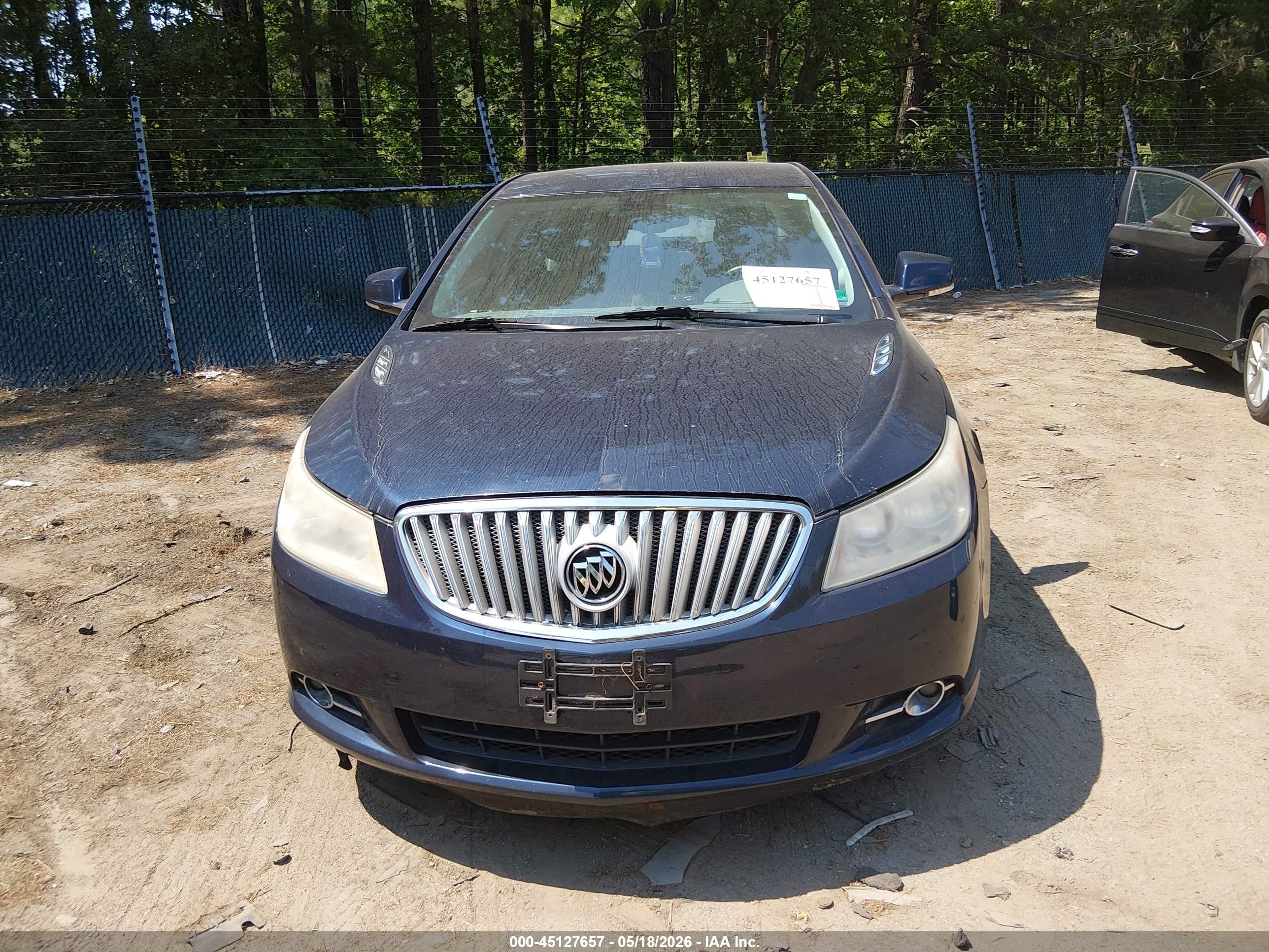 2010 Buick Lacrosse Cxl Blue vin: 1G4GC5EG9AF277247
