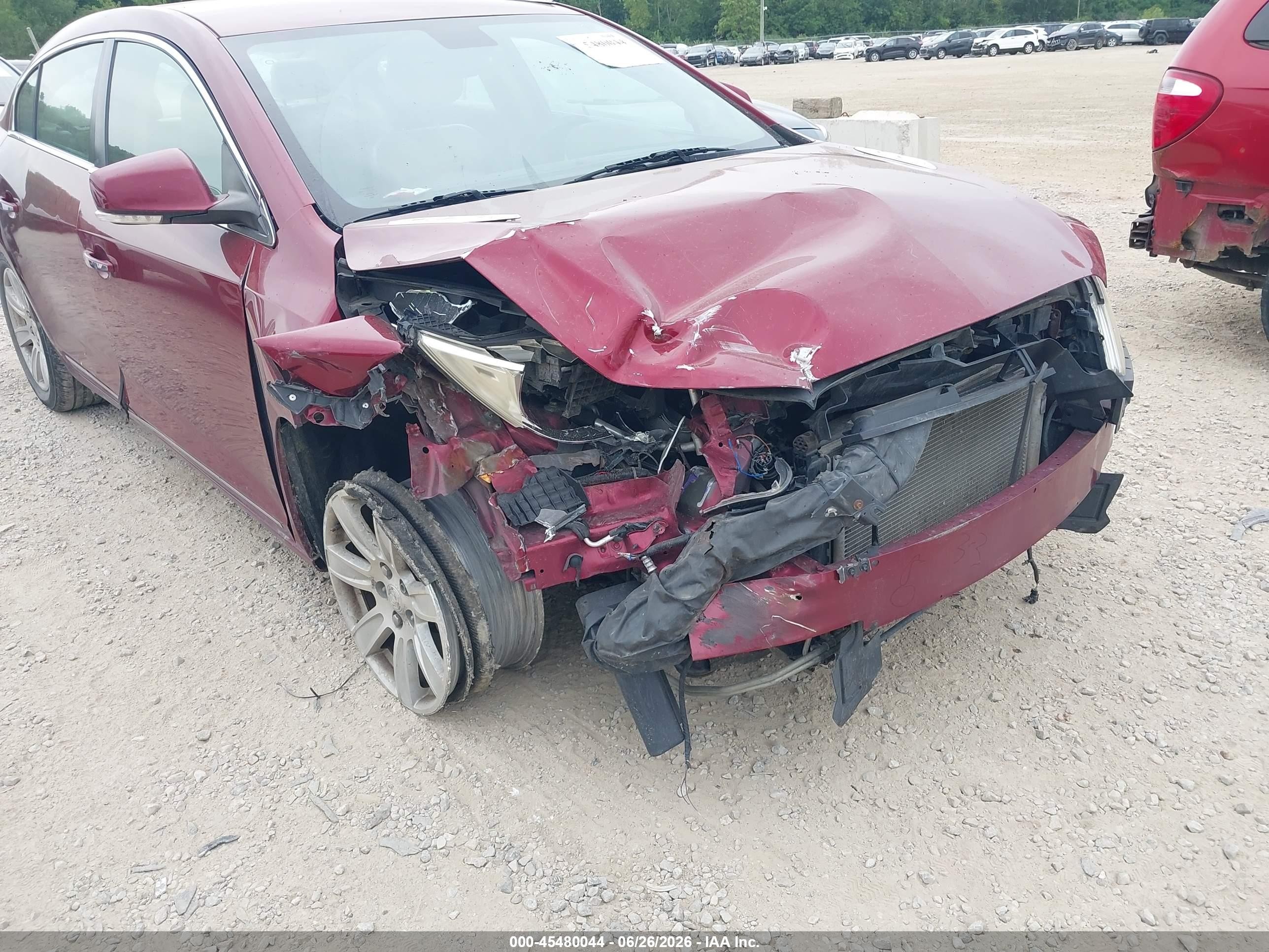 2010 Buick Lacrosse Cxl Maroon vin: 1G4GC5EG9AF293402