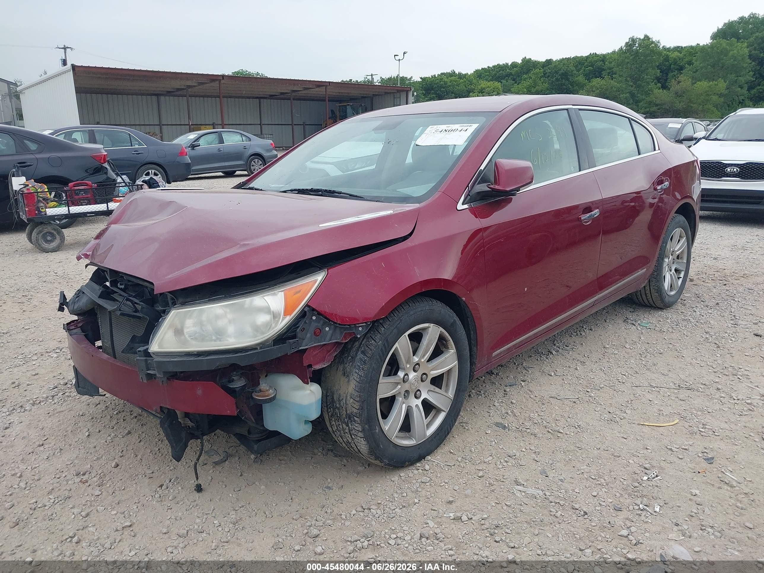 2010 Buick Lacrosse Cxl Maroon vin: 1G4GC5EG9AF293402