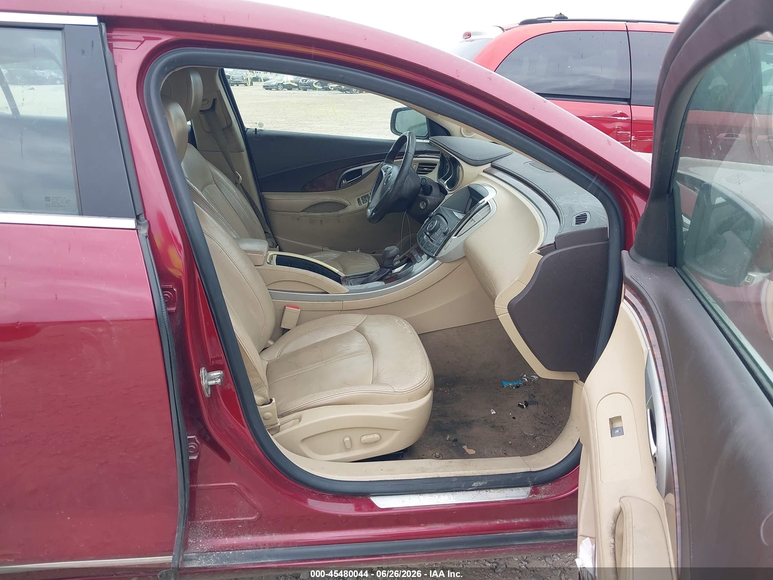 2010 Buick Lacrosse Cxl Maroon vin: 1G4GC5EG9AF293402