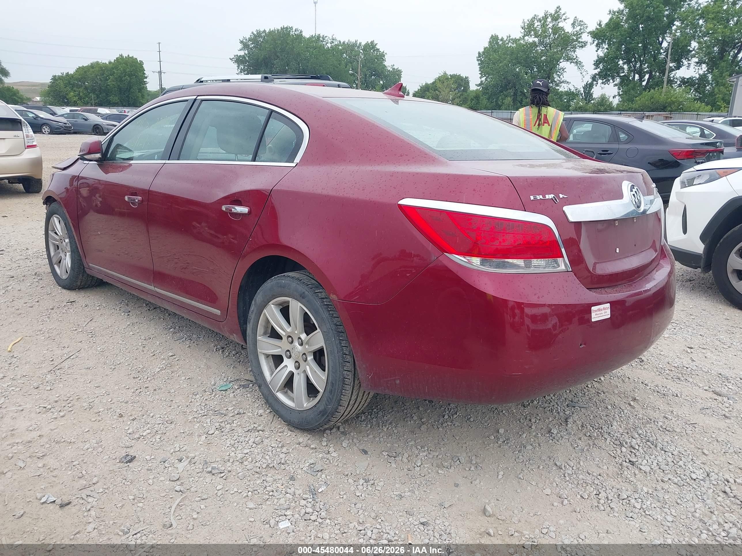 2010 Buick Lacrosse Cxl Maroon vin: 1G4GC5EG9AF293402
