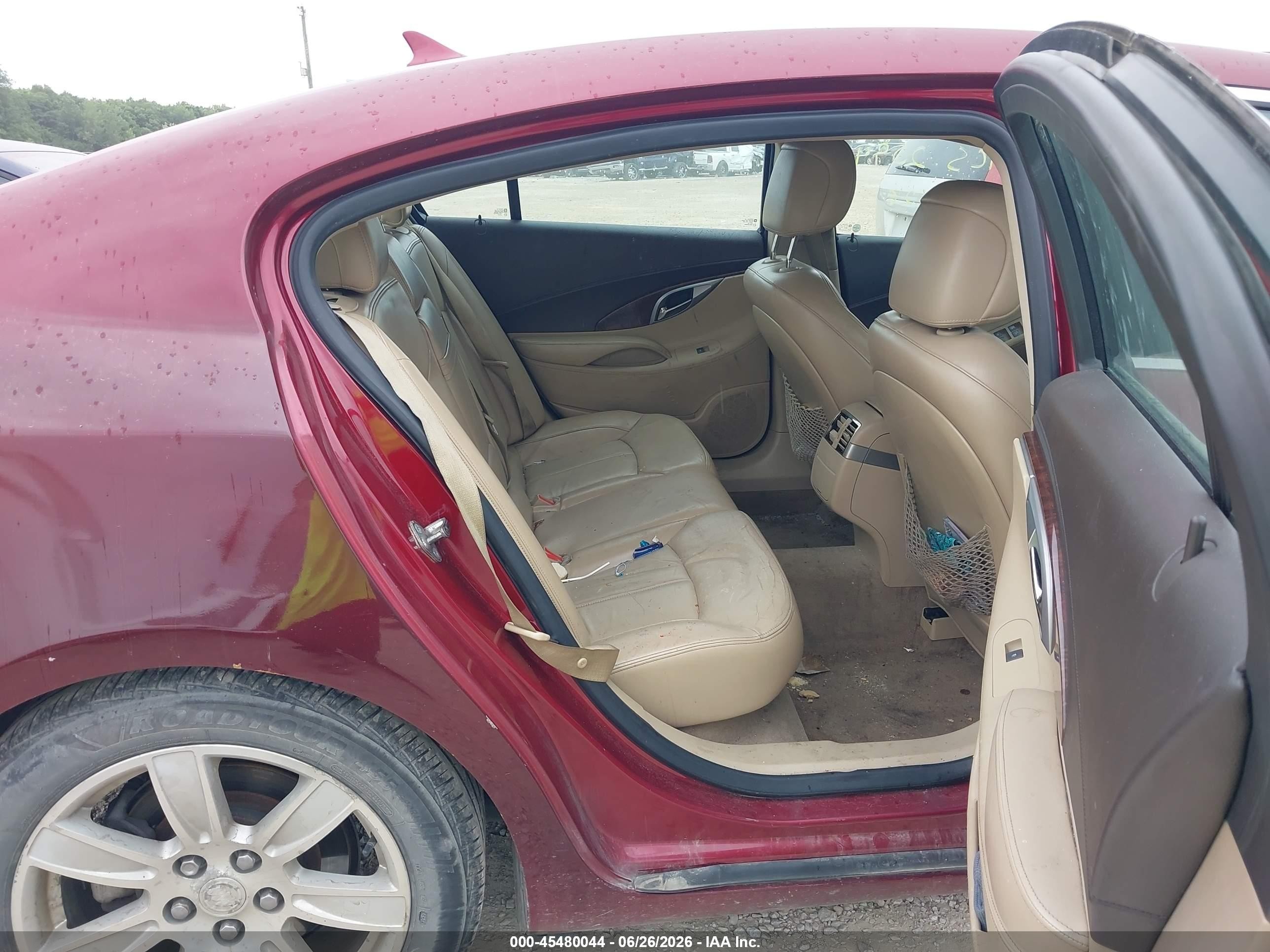 2010 Buick Lacrosse Cxl Maroon vin: 1G4GC5EG9AF293402