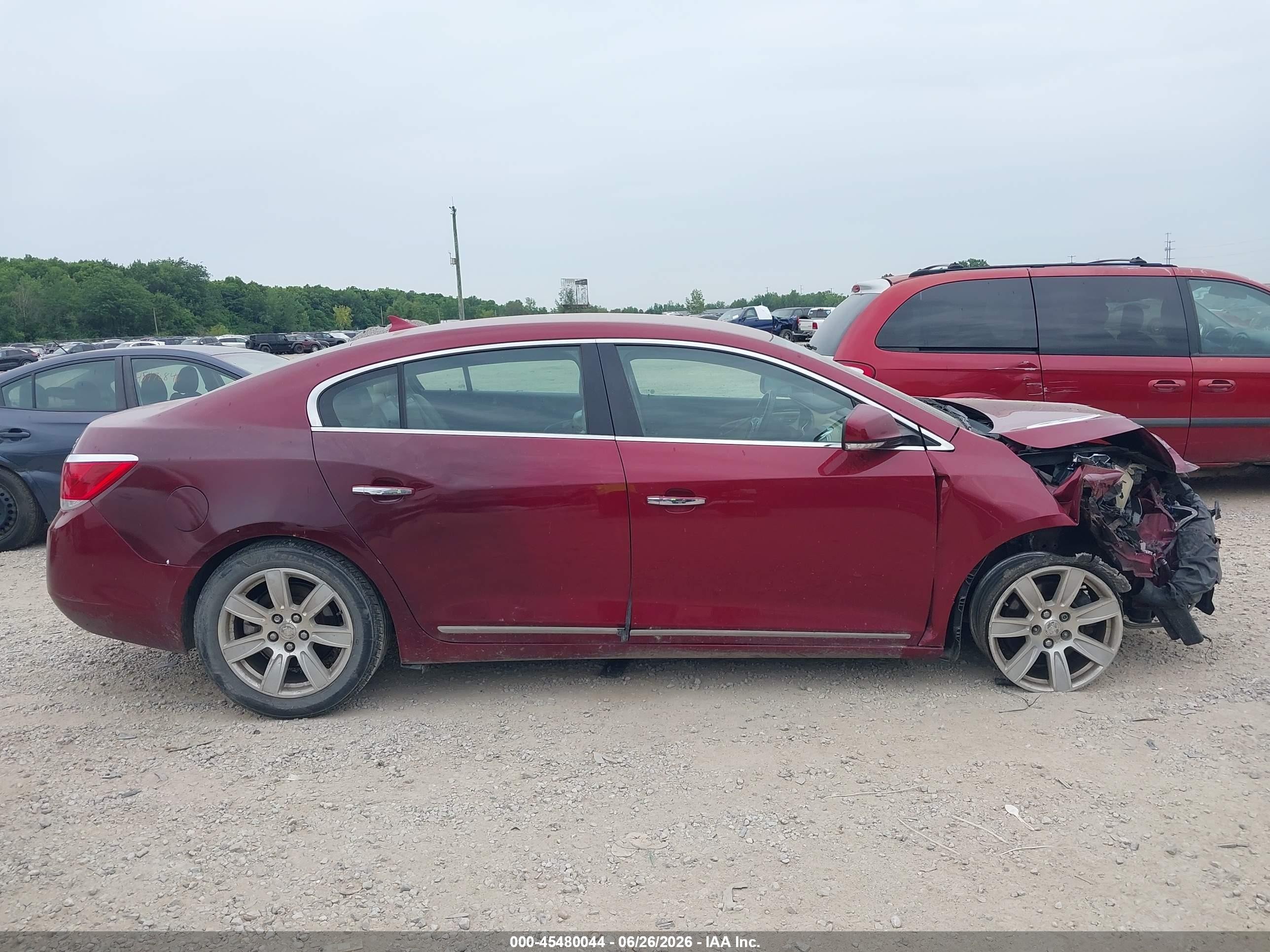 2010 Buick Lacrosse Cxl Maroon vin: 1G4GC5EG9AF293402