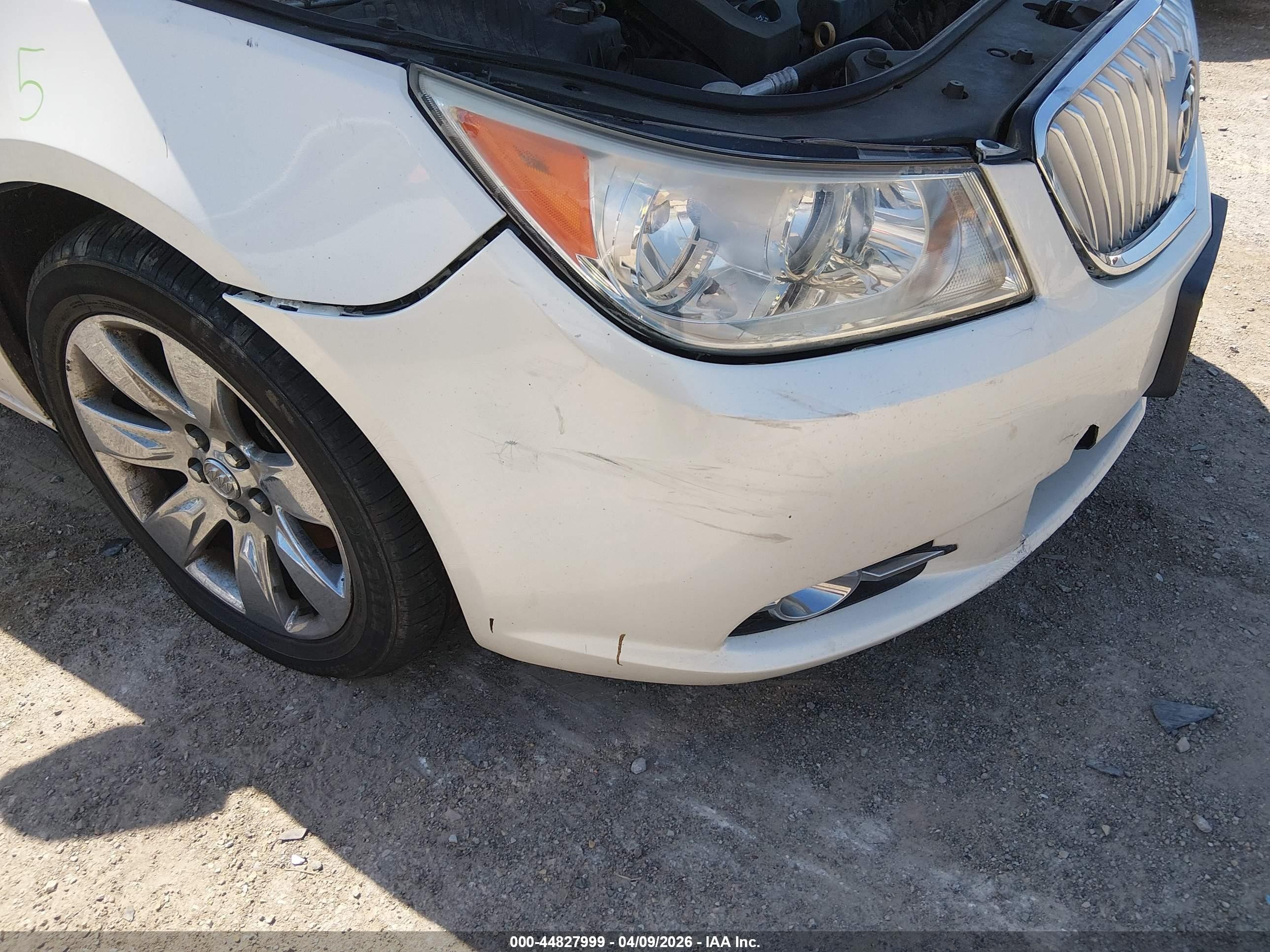 2010 Buick Lacrosse Cxl White vin: 1G4GC5EGXAF320994