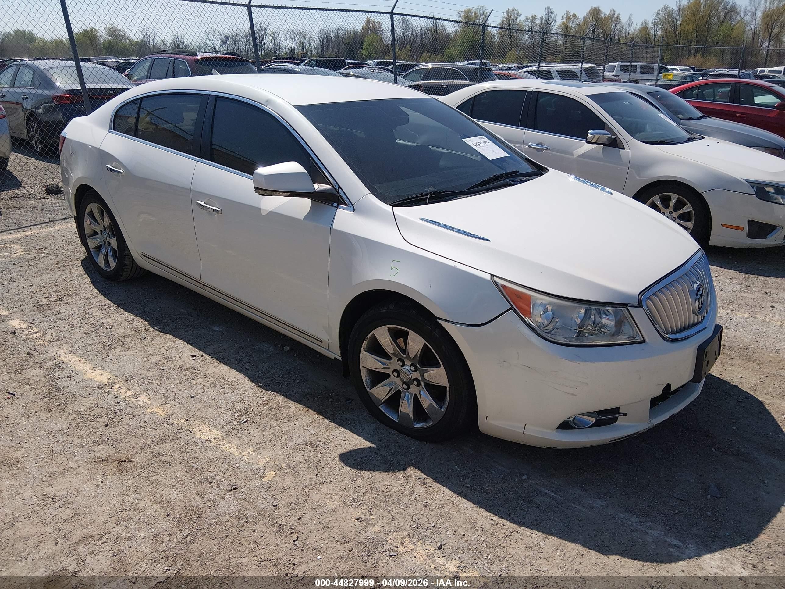 2010 Buick Lacrosse Cxl White vin: 1G4GC5EGXAF320994