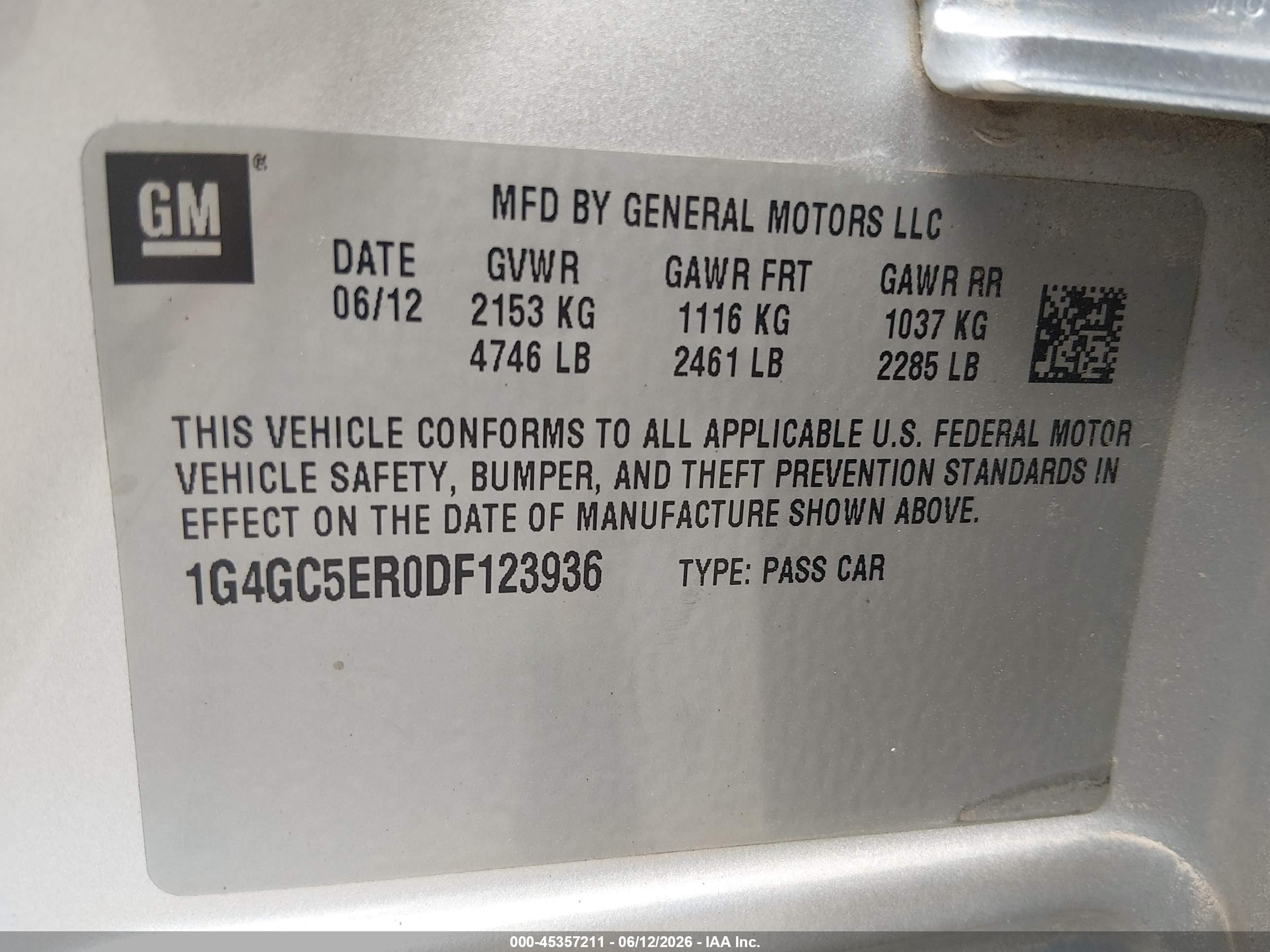 2013 Buick Lacrosse Leather Group Silver vin: 1G4GC5ER0DF123936
