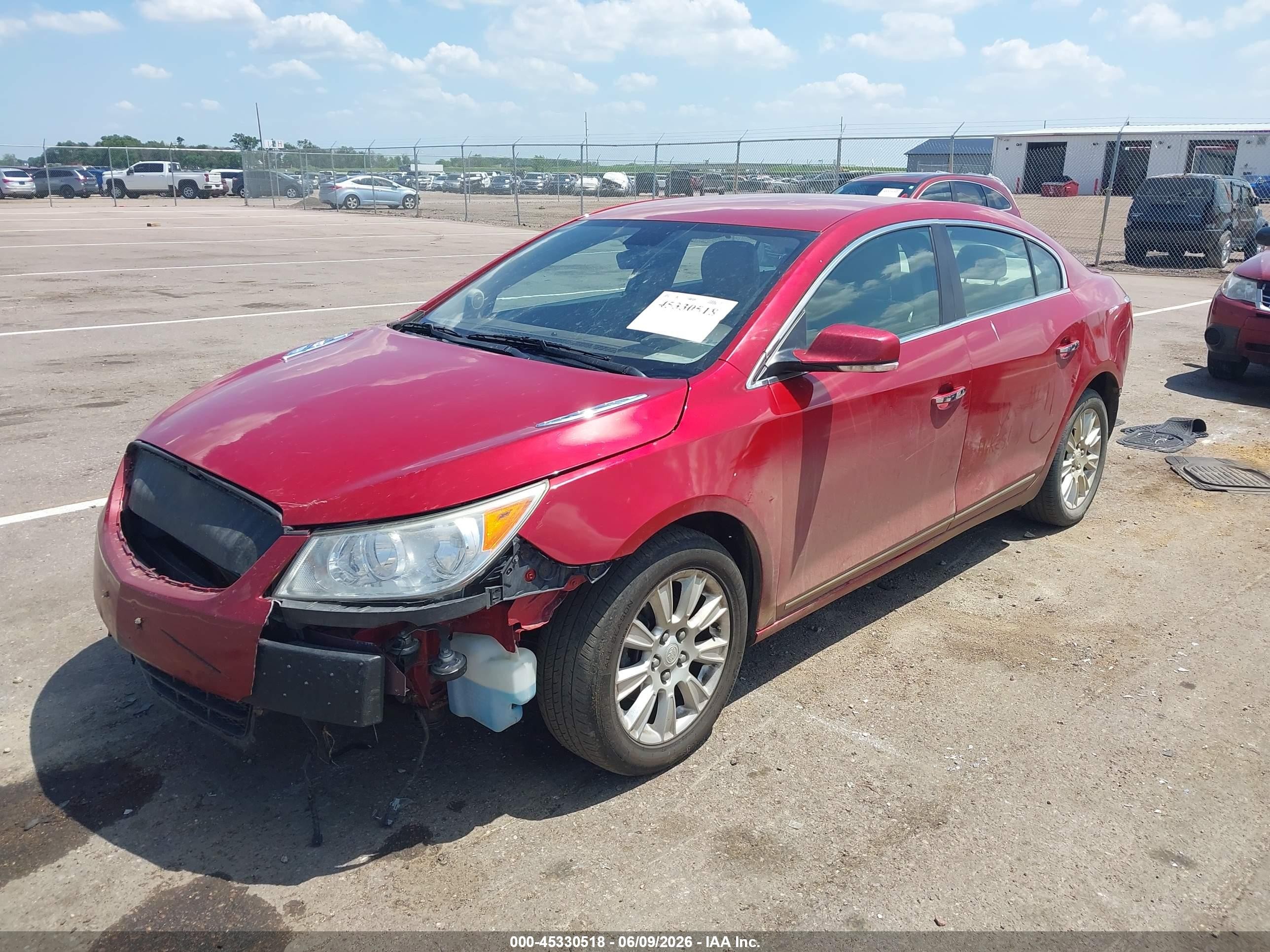 2013 Buick Lacrosse Leather Group Red vin: 1G4GC5ER5DF128470