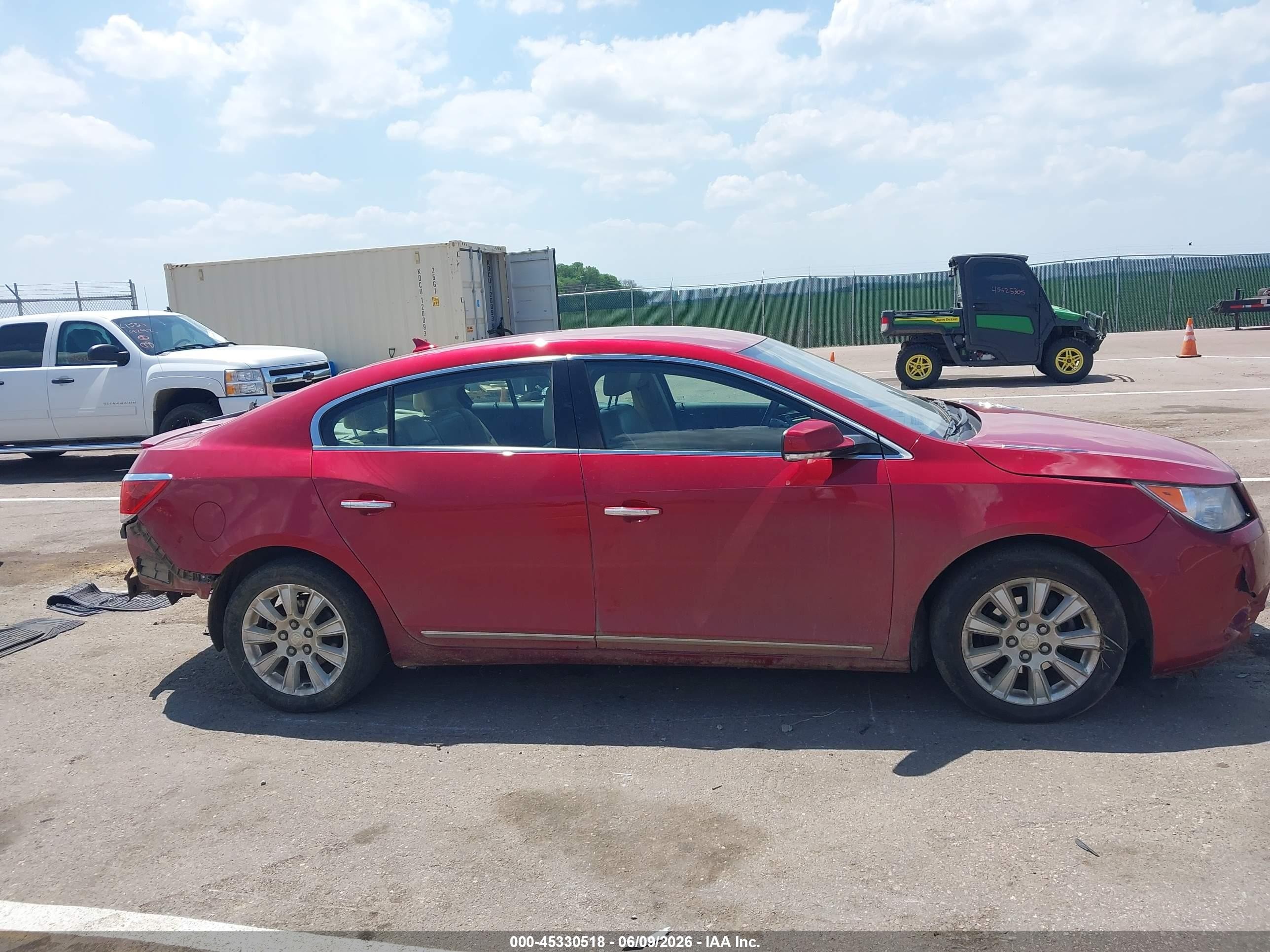 2013 Buick Lacrosse Leather Group Red vin: 1G4GC5ER5DF128470