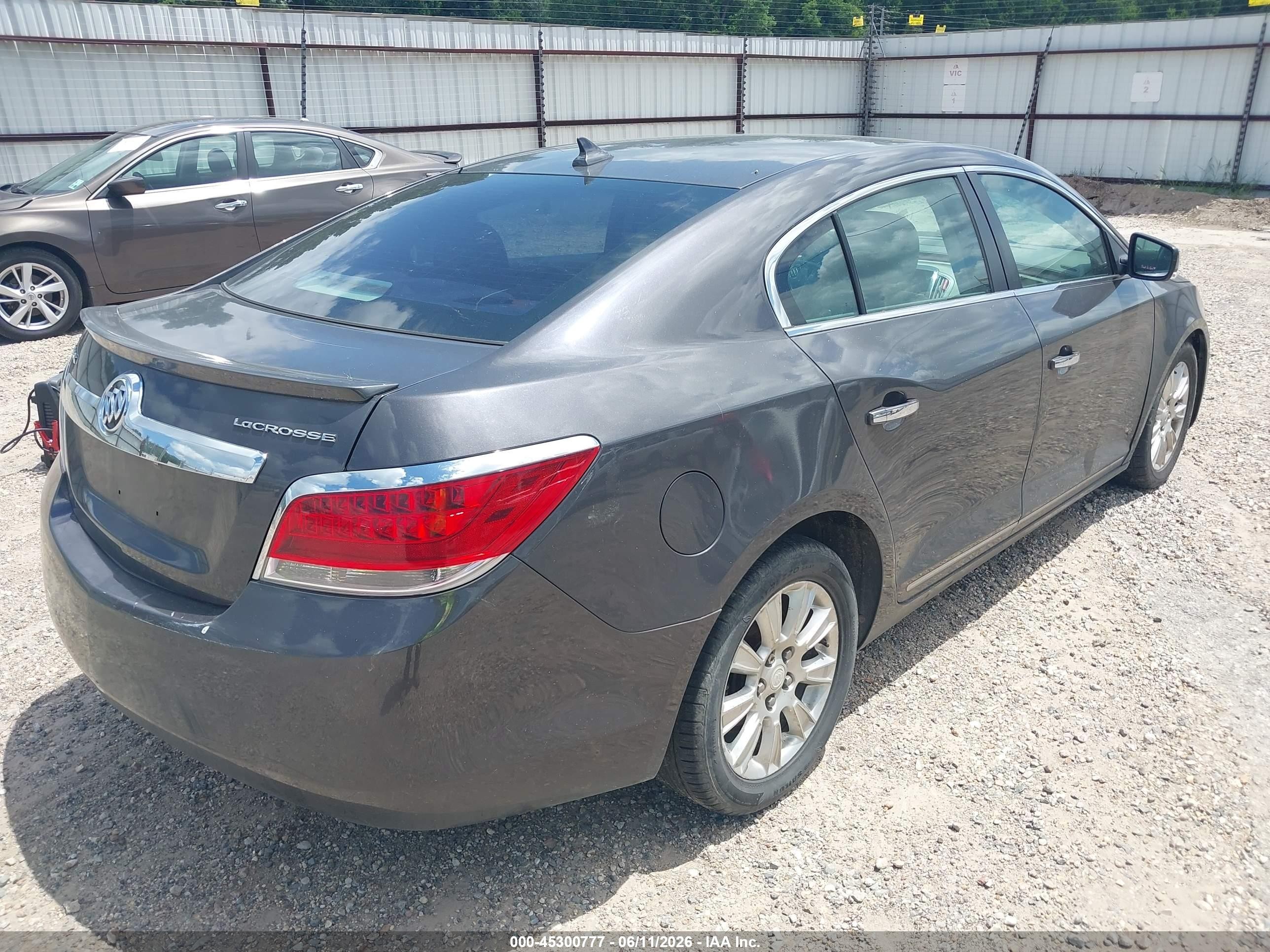2012 Buick Lacrosse Leather Group Gray vin: 1G4GC5ER6CF348330