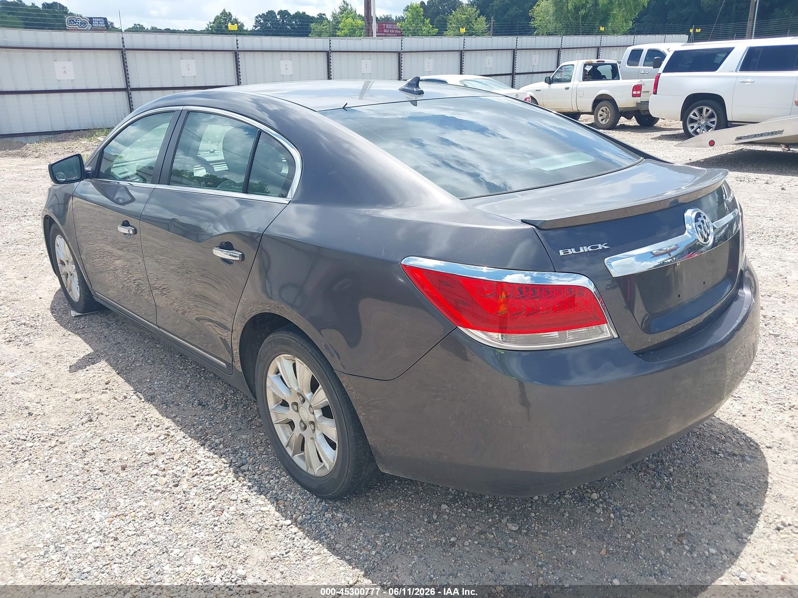 2012 Buick Lacrosse Leather Group Gray vin: 1G4GC5ER6CF348330