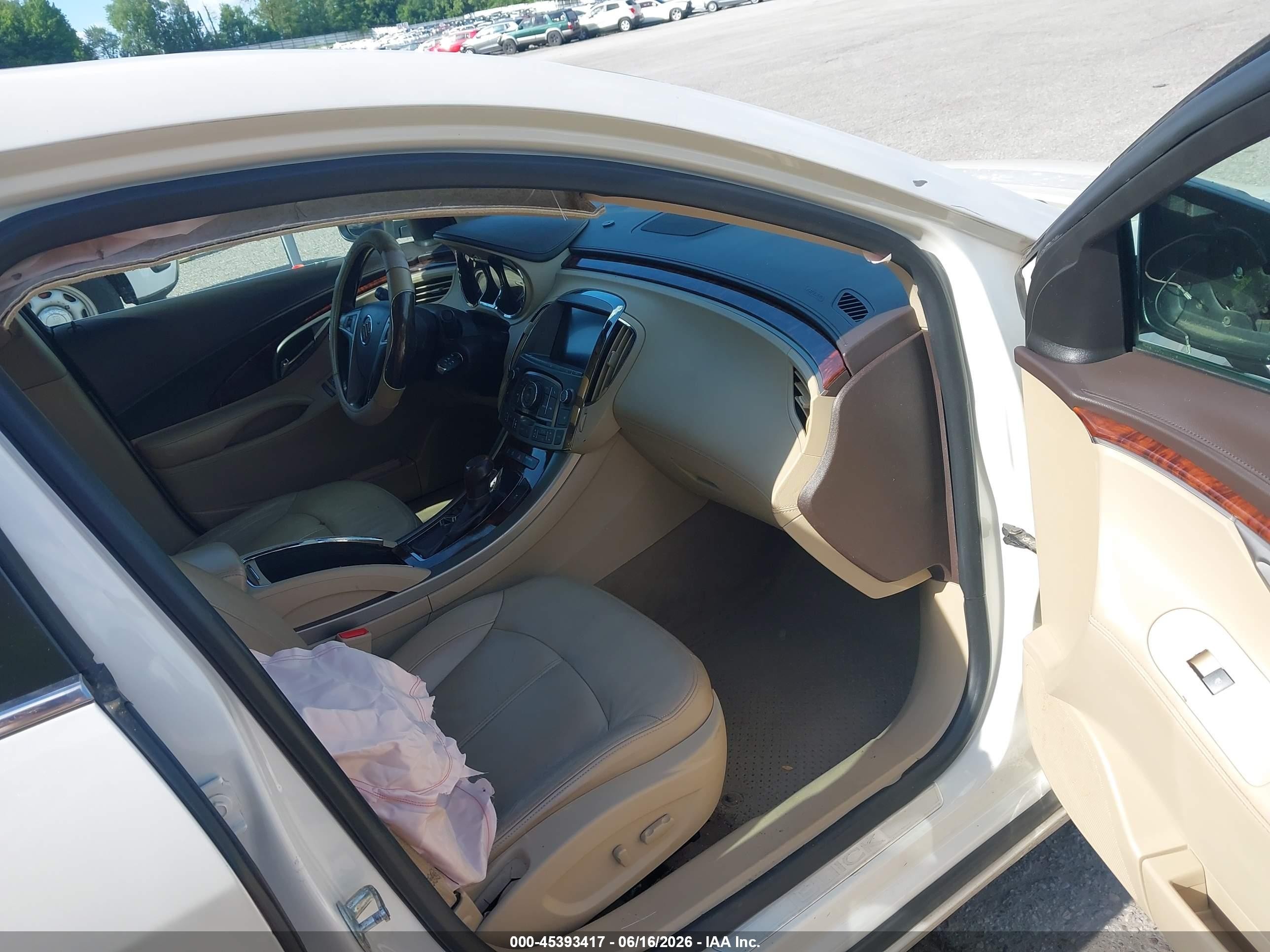 2012 Buick Lacrosse Leather Group White vin: 1G4GC5ER7CF363130