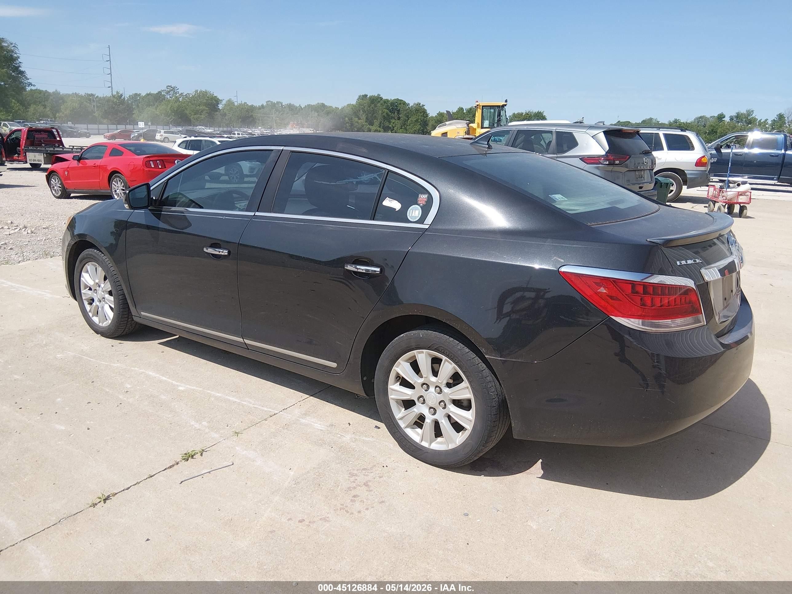 2012 Buick Lacrosse Leather Group Black vin: 1G4GC5ER9CF302250