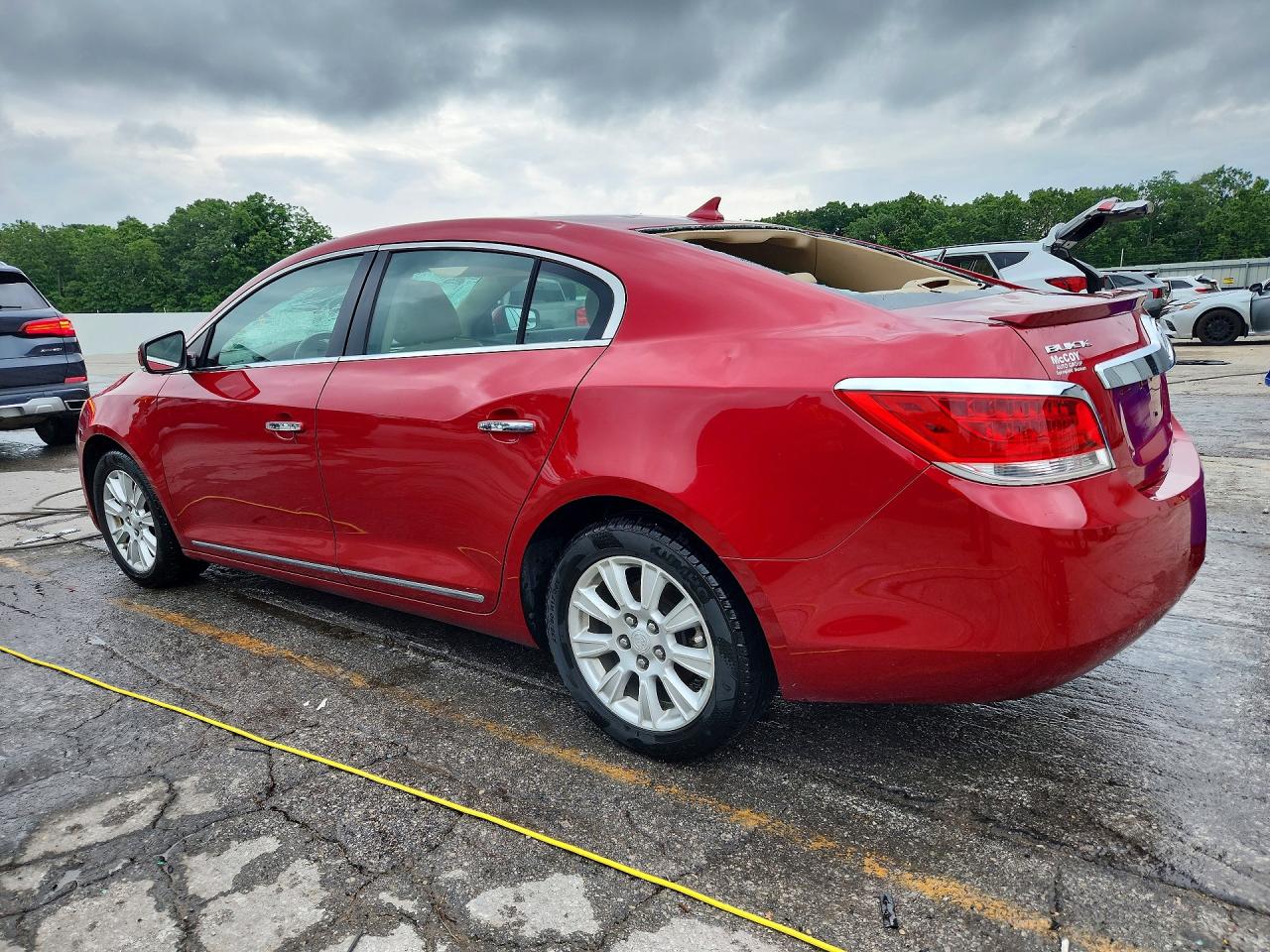 2012 Buick Lacrosse Maroon vin: 1G4GC5ERXCF250613