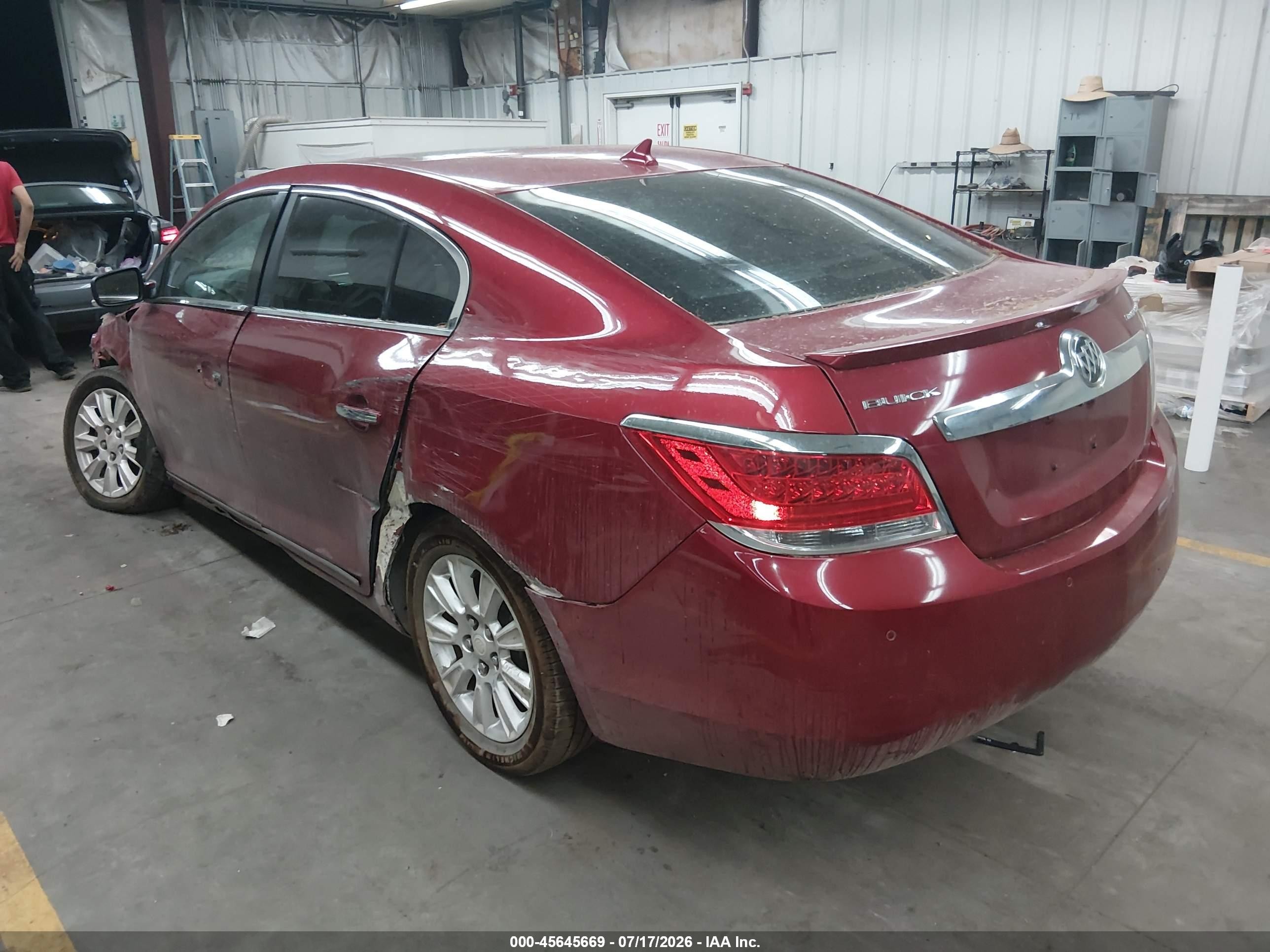 2013 Buick Lacrosse Leather Group Red vin: 1G4GC5ERXDF329233
