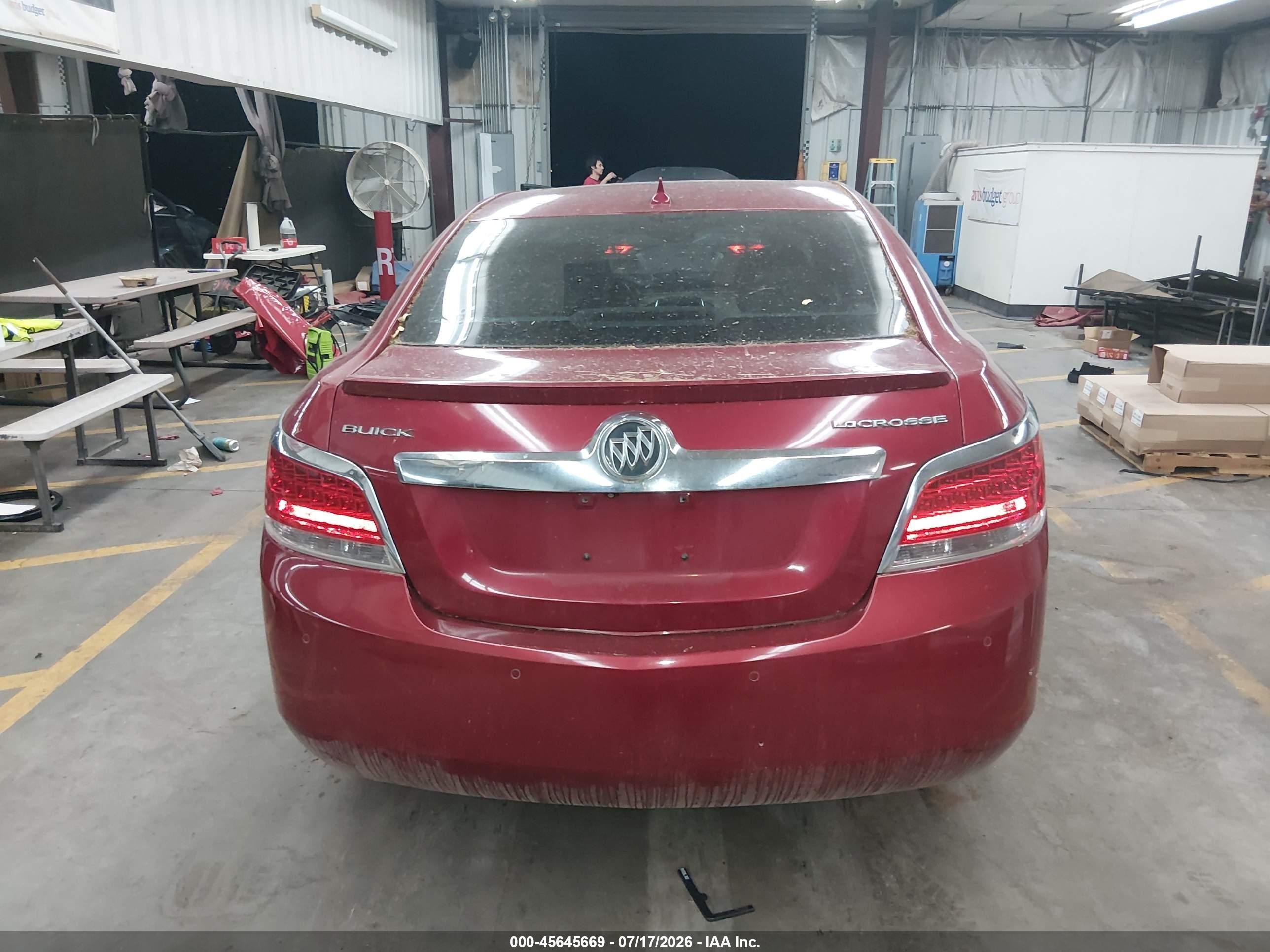 2013 Buick Lacrosse Leather Group Red vin: 1G4GC5ERXDF329233