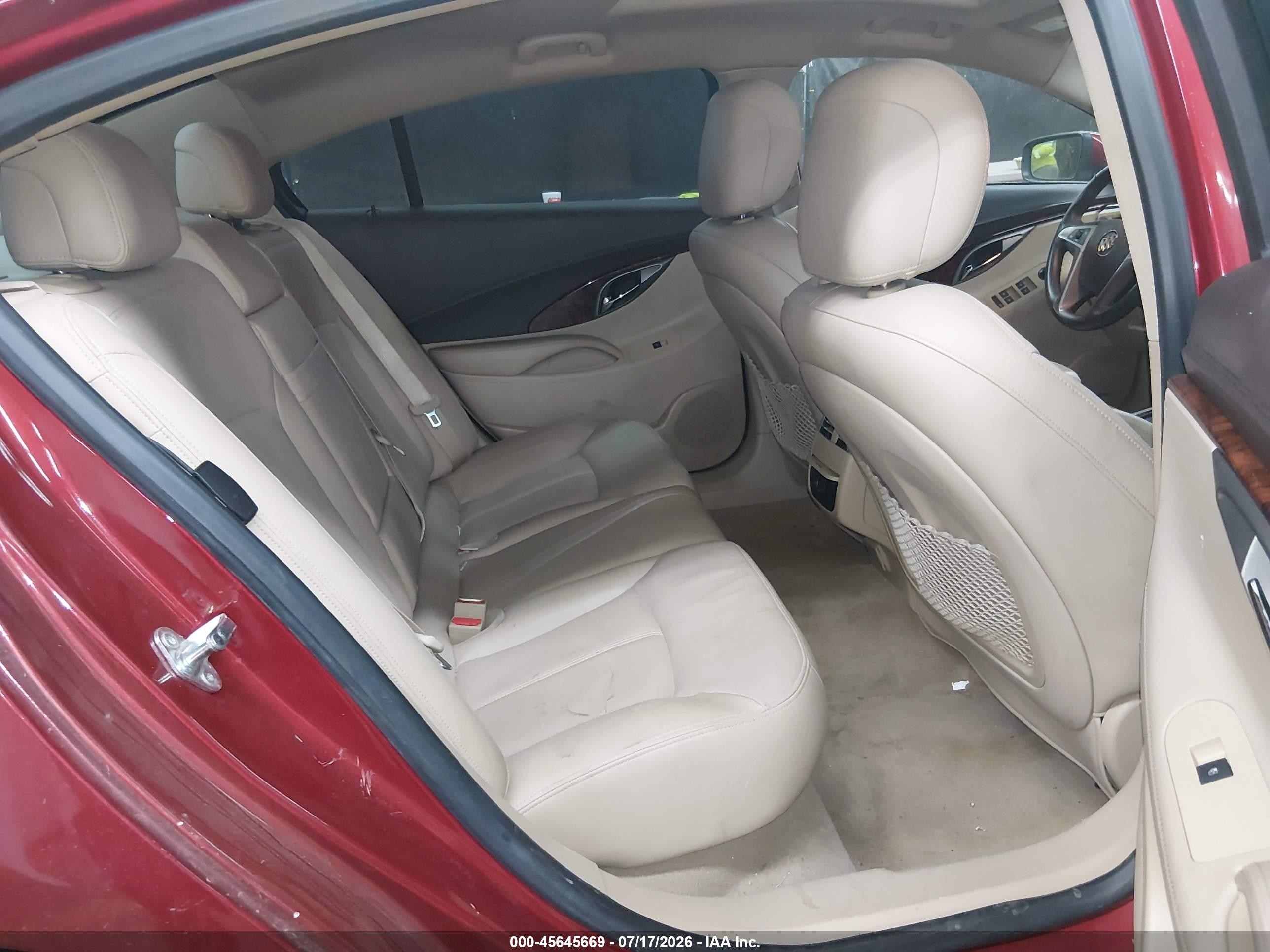 2013 Buick Lacrosse Leather Group Red vin: 1G4GC5ERXDF329233