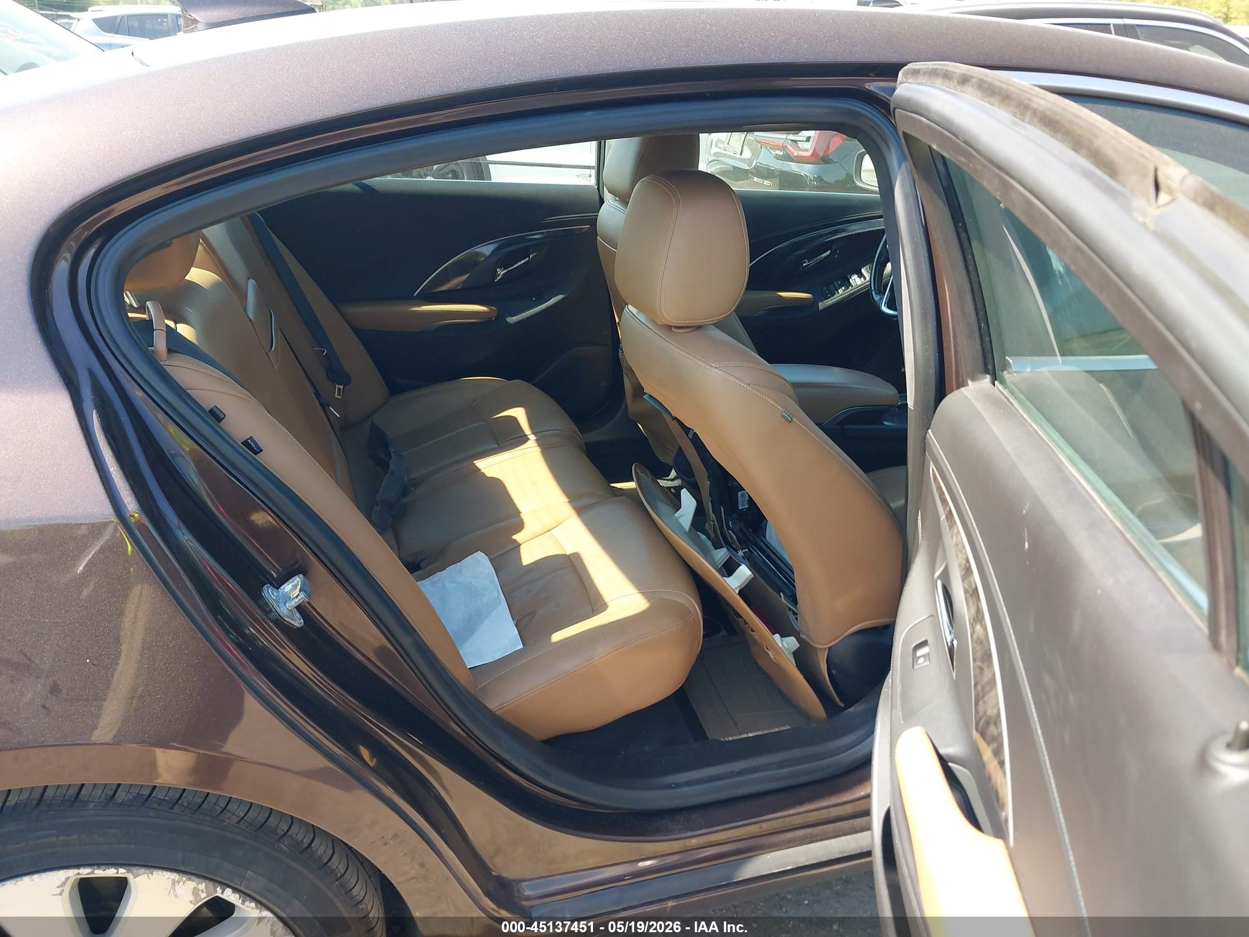 2015 Buick Lacrosse Leather Dark Brown vin: 1G4GC5G30FF168791