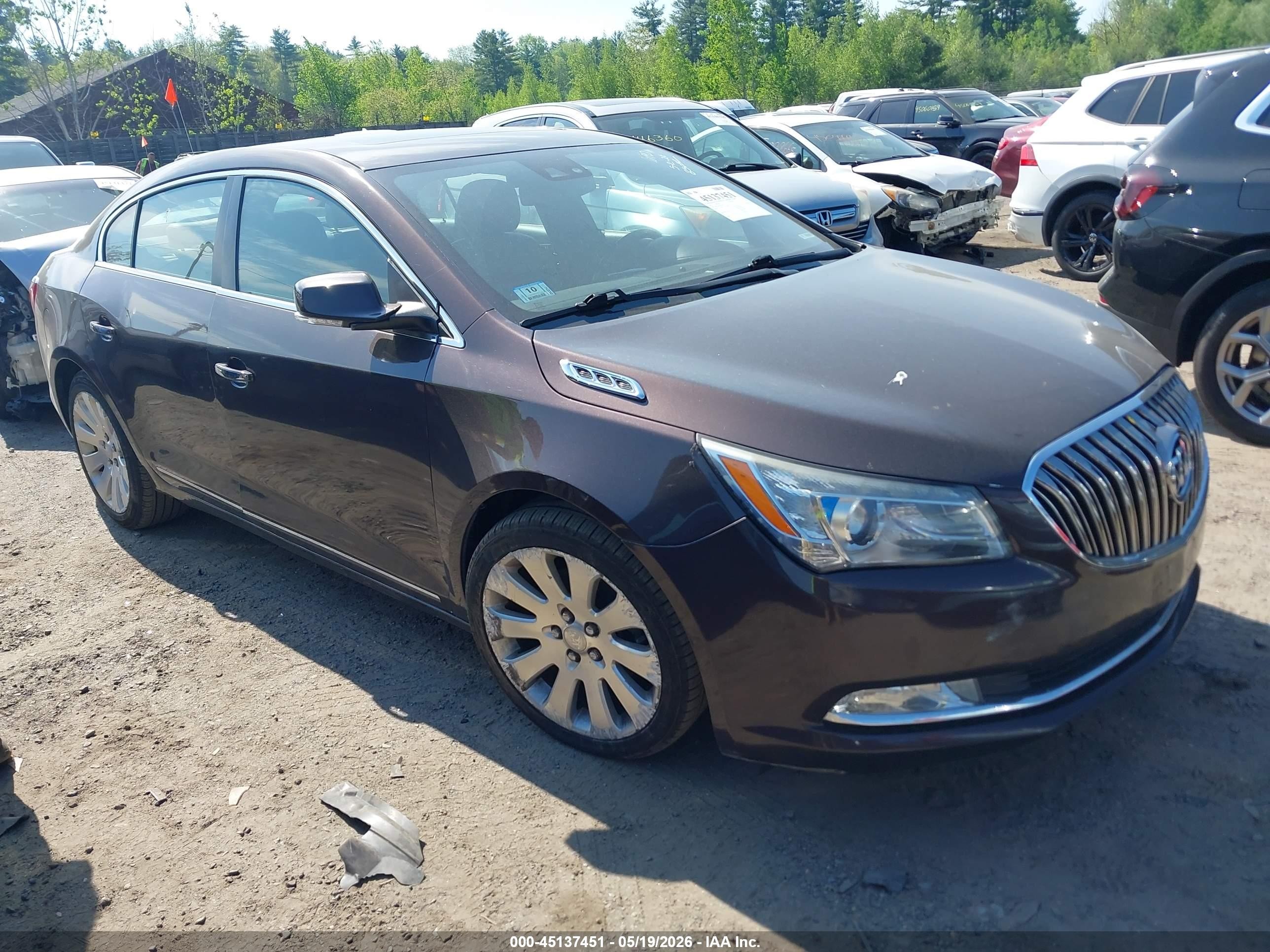 2015 Buick Lacrosse Leather Dark Brown vin: 1G4GC5G30FF168791