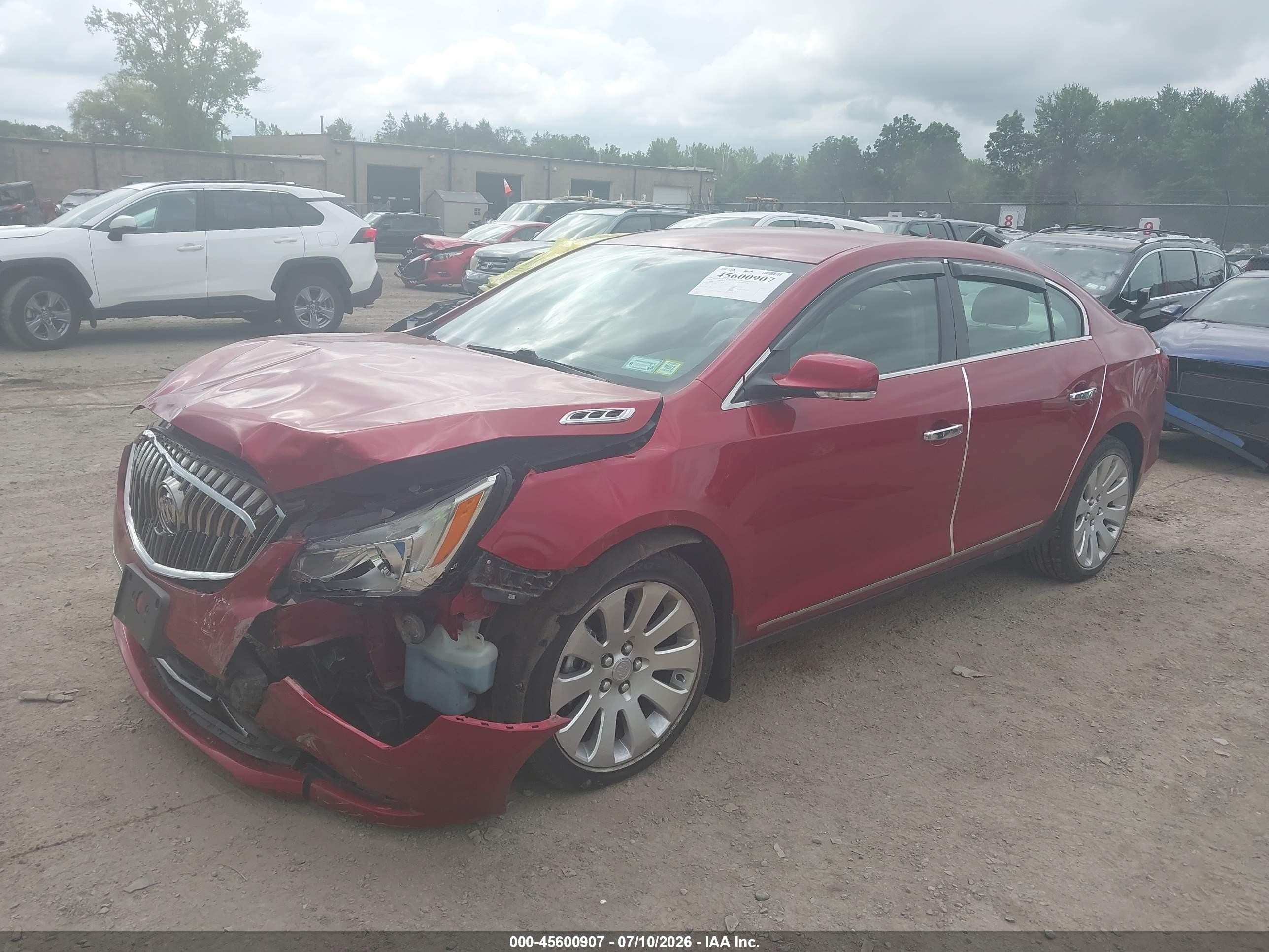 2014 Buick Lacrosse Leather Group Red vin: 1G4GC5G35EF132805