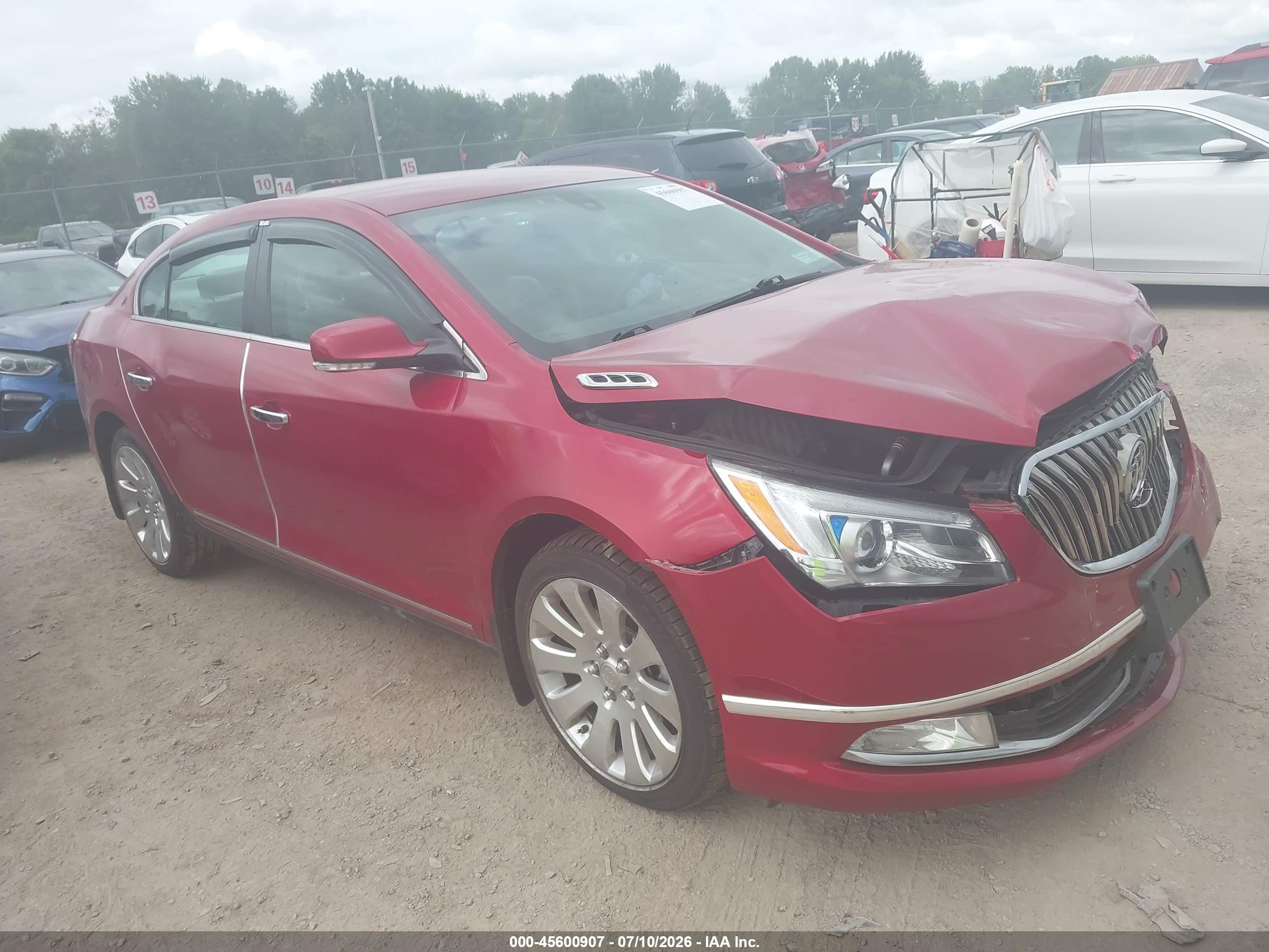 2014 Buick Lacrosse Leather Group Red vin: 1G4GC5G35EF132805