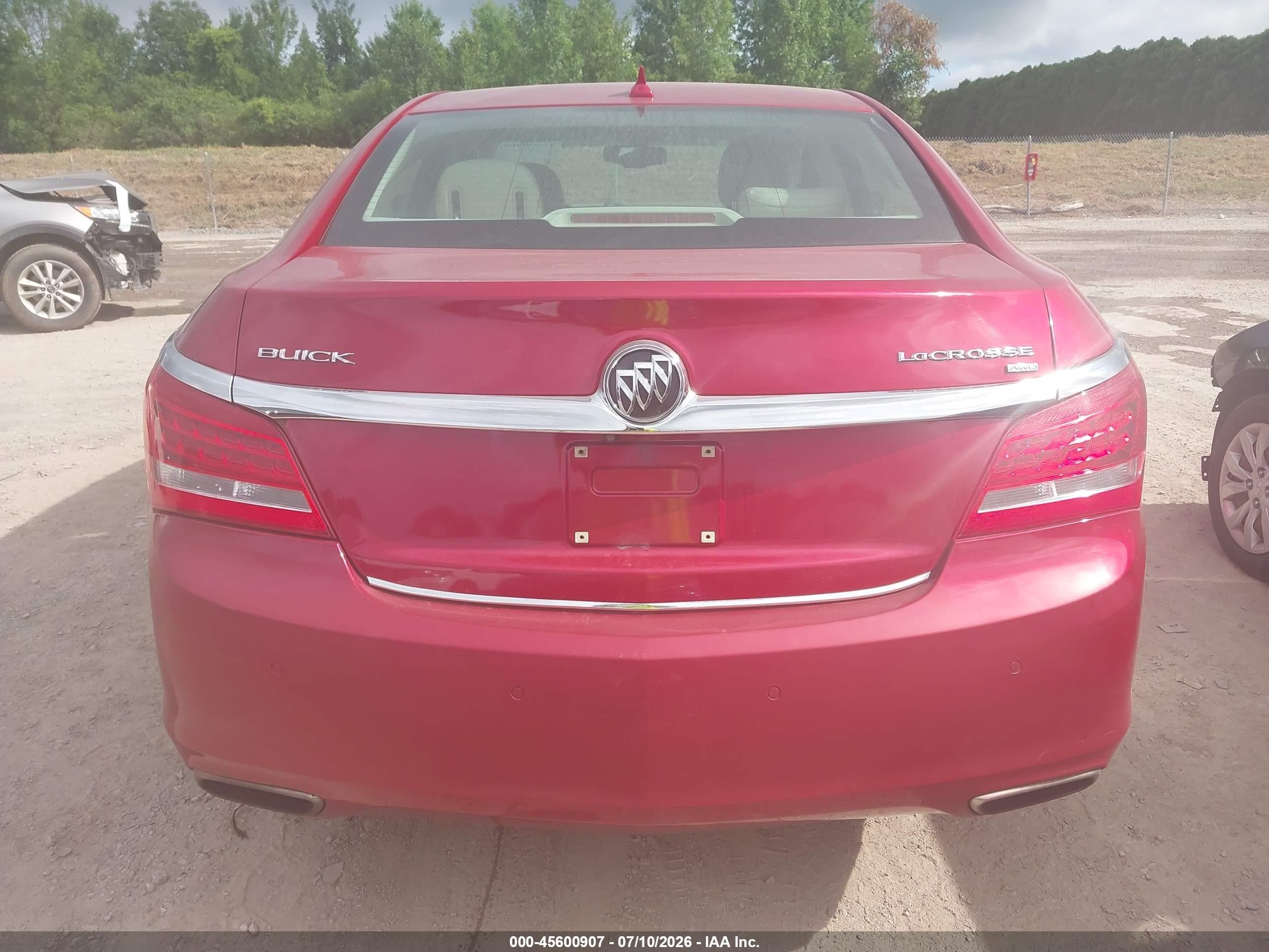 2014 Buick Lacrosse Leather Group Red vin: 1G4GC5G35EF132805