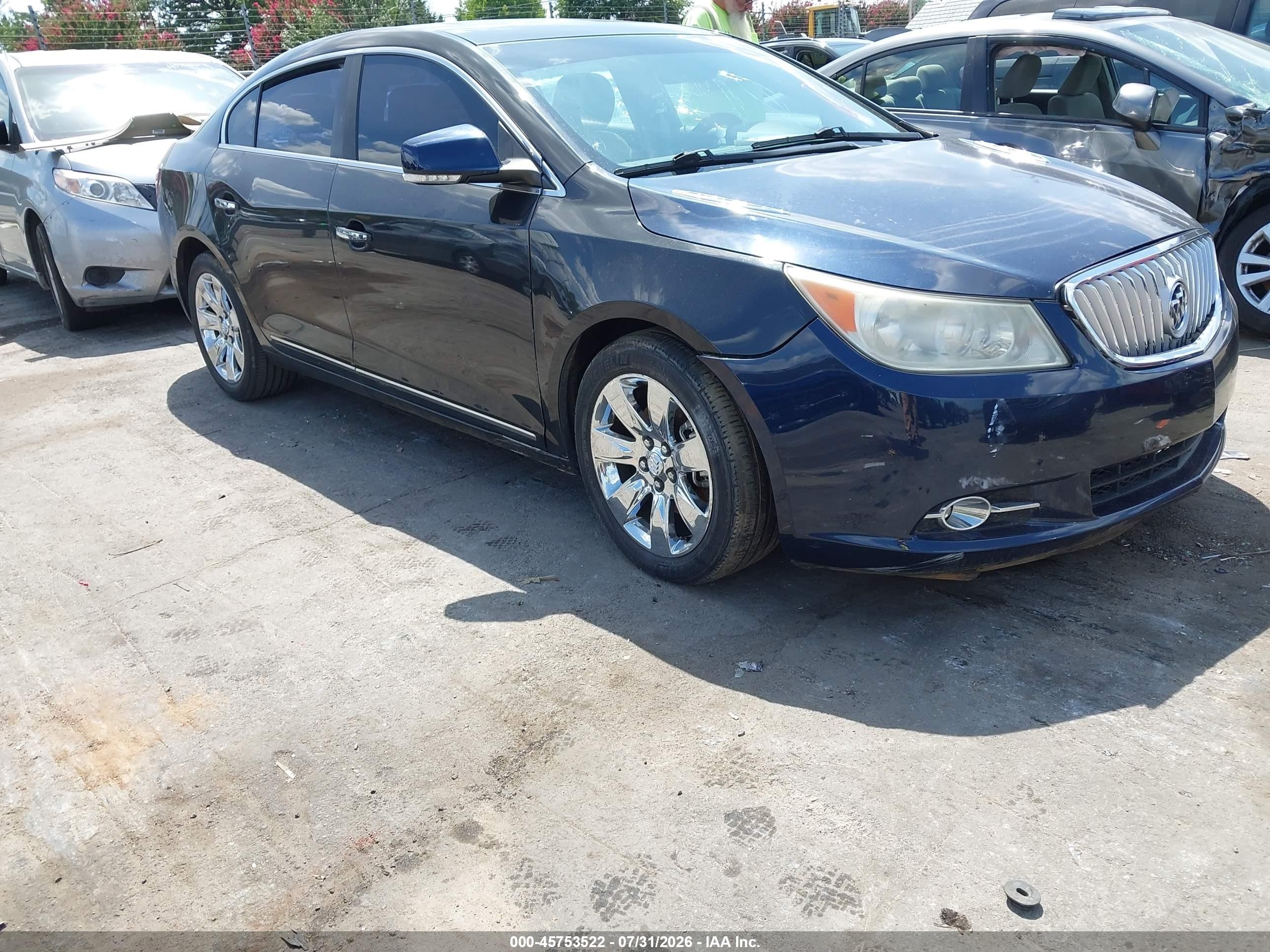 2012 Buick Lacrosse Leather Group Синий vin: 1G4GC5G39CF371674