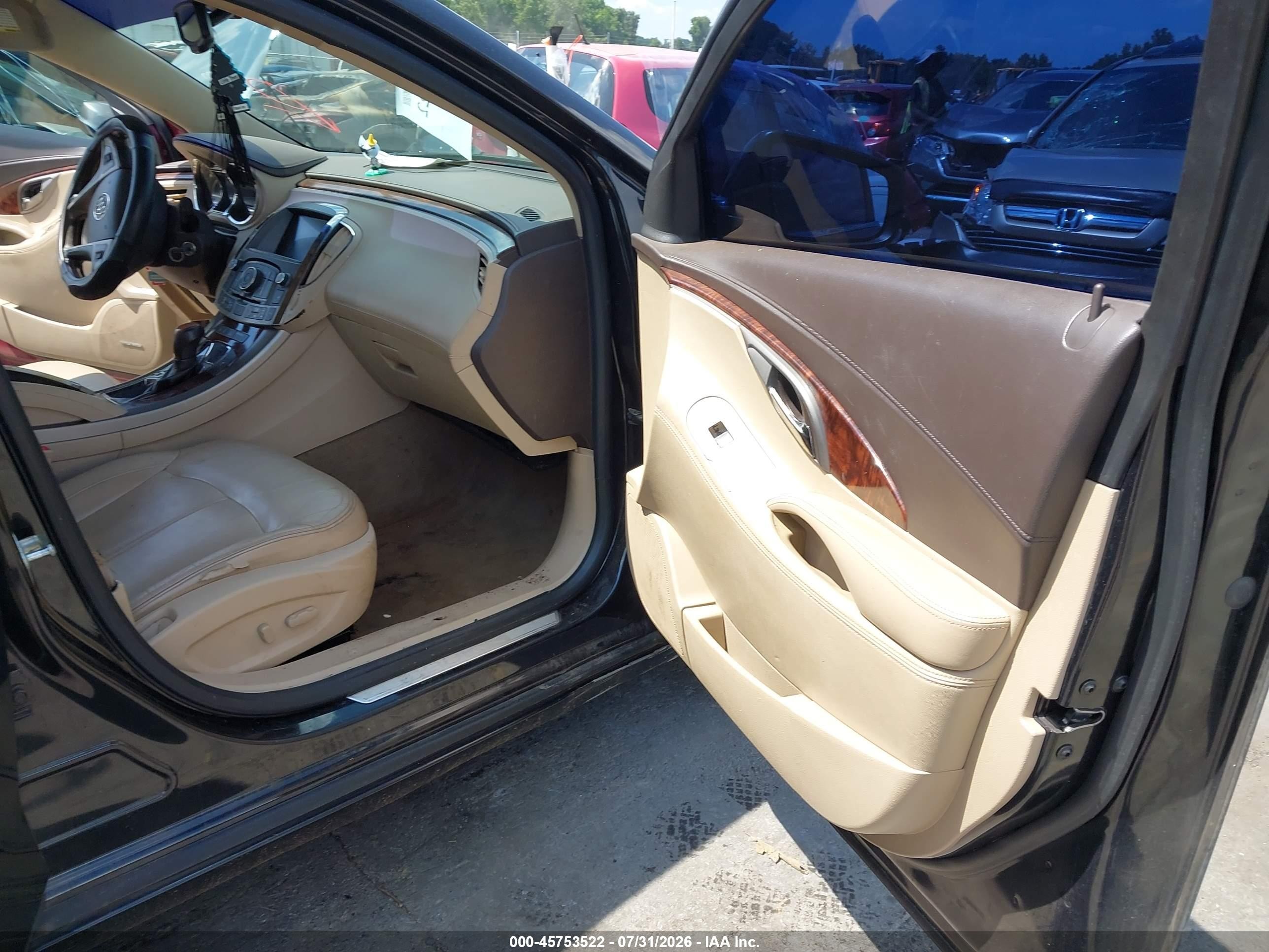 2012 Buick Lacrosse Leather Group Blue vin: 1G4GC5G39CF371674