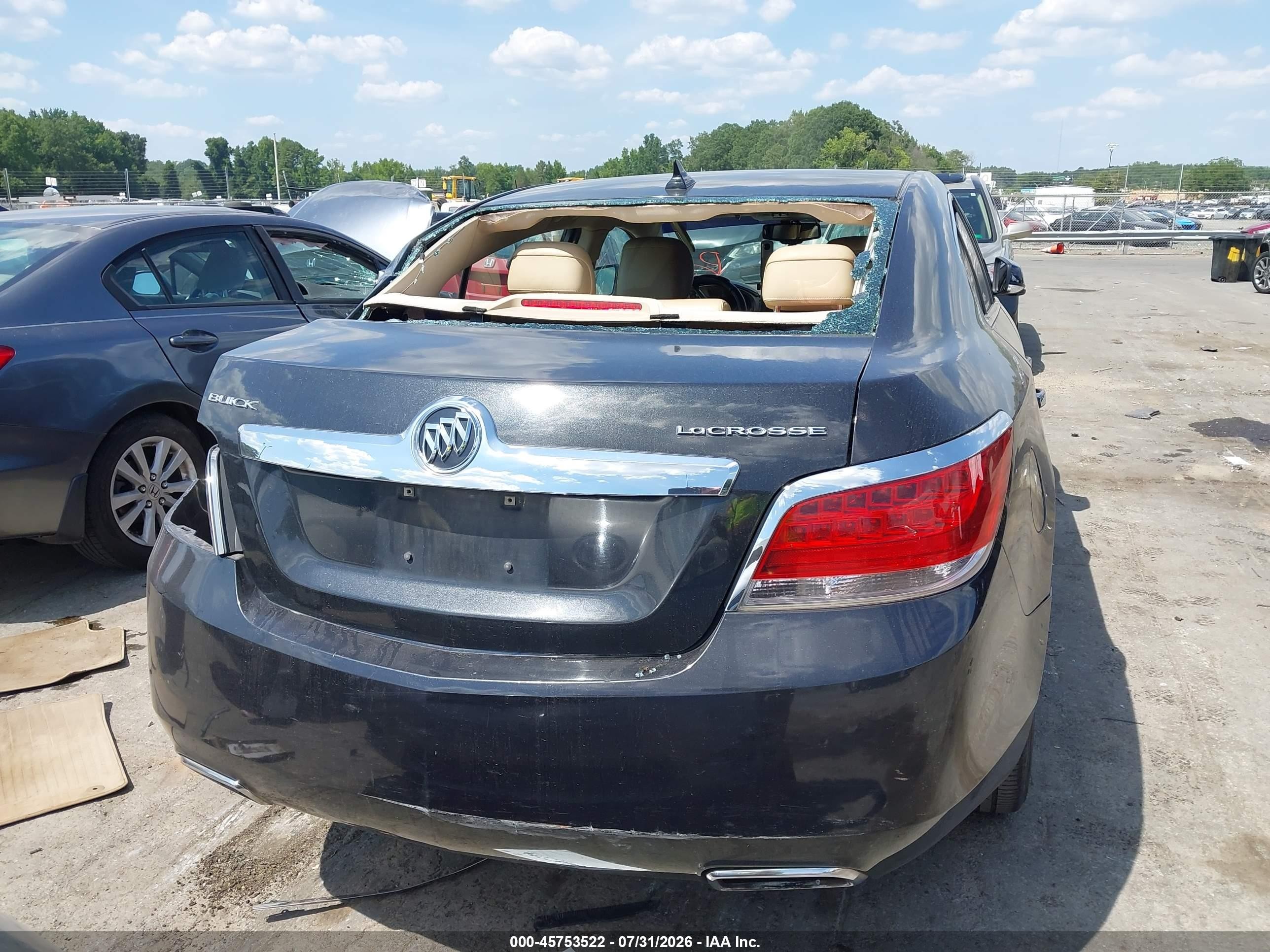 2012 Buick Lacrosse Leather Group Blue vin: 1G4GC5G39CF371674